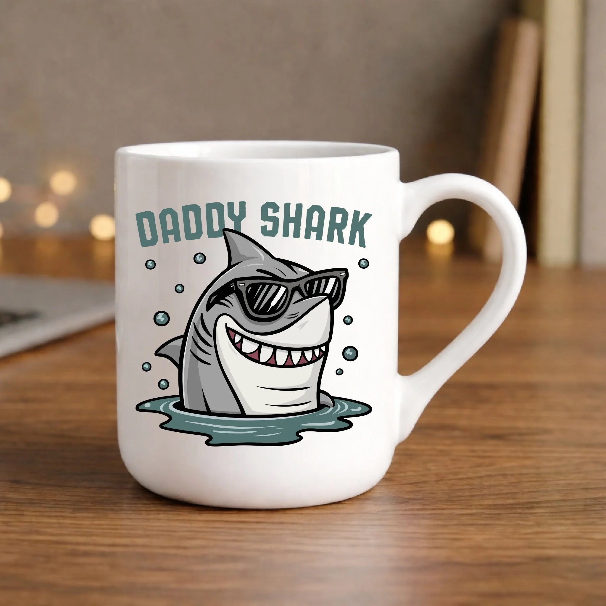 Kubek elegant dla taty - Daddy shark DT15 - StoryCups.pl