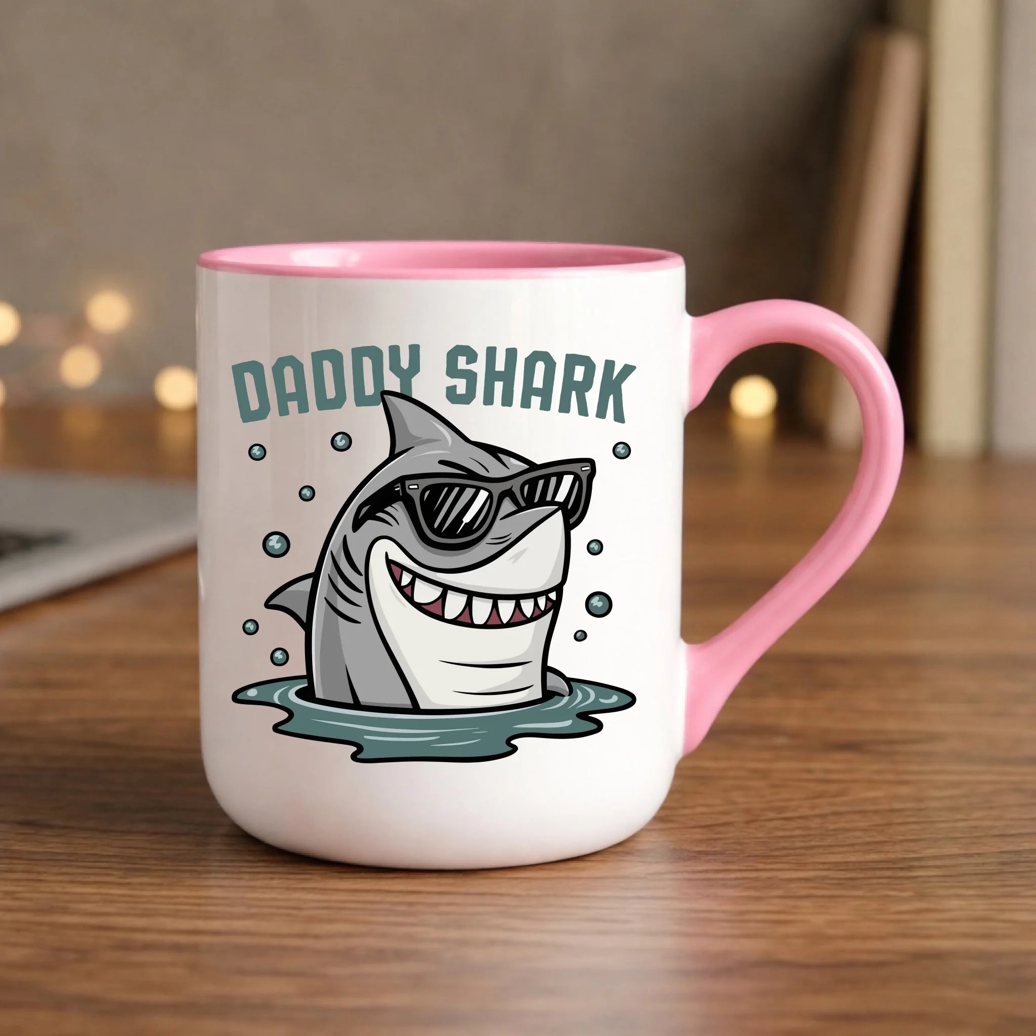 Kubek elegant dla taty - Daddy shark DT15 - StoryCups.pl