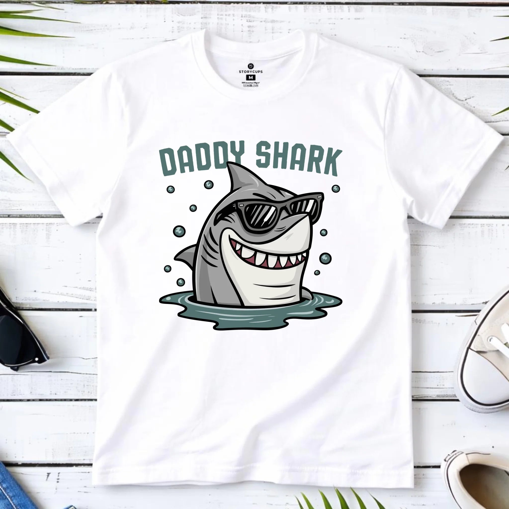 Koszulka dla taty - Daddy shark DT15 - StoryCups.pl