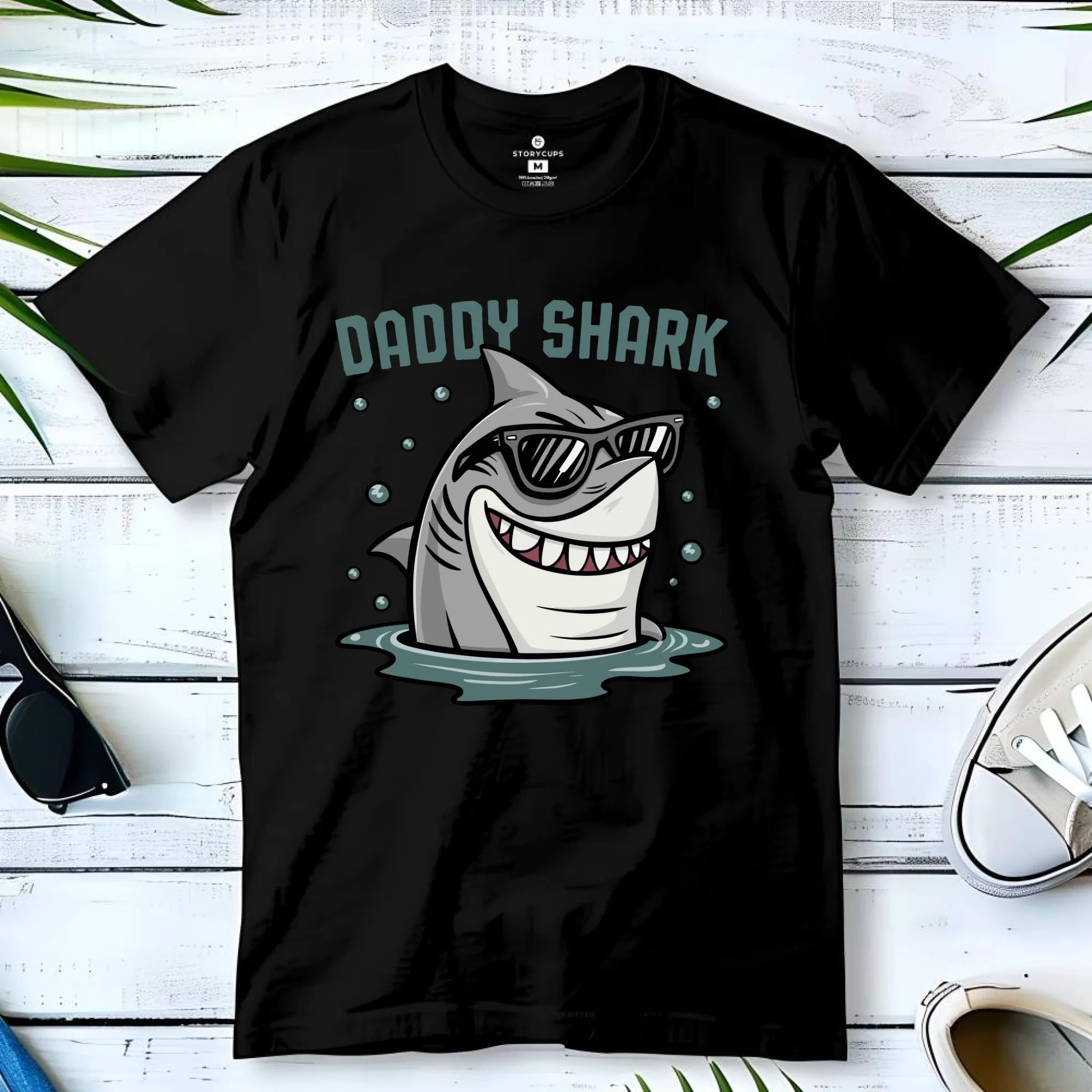 Koszulka dla taty - Daddy shark DT15 - StoryCups.pl