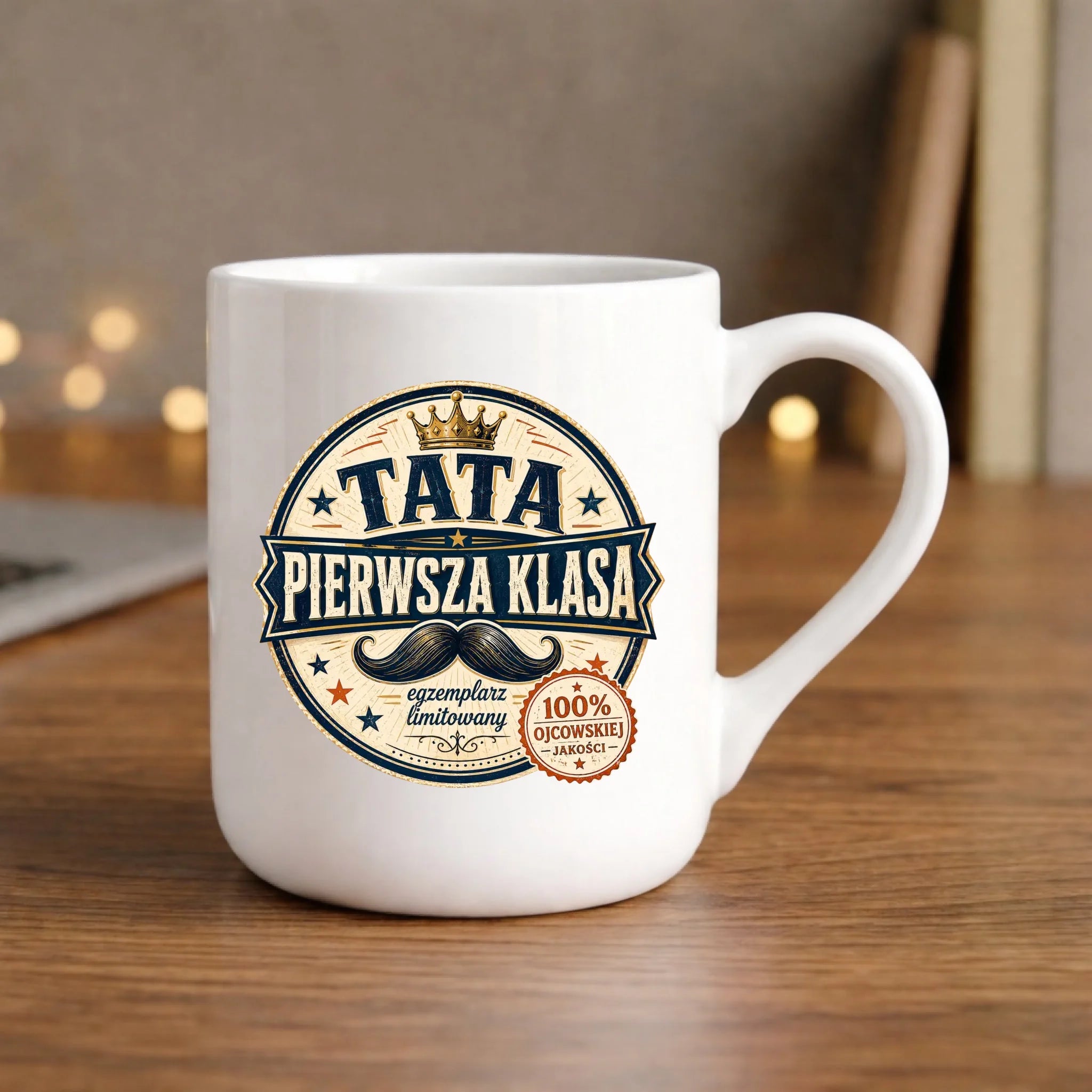 Kubek elegant dla taty - Tata pierwsza klasa DT16 - StoryCups.pl