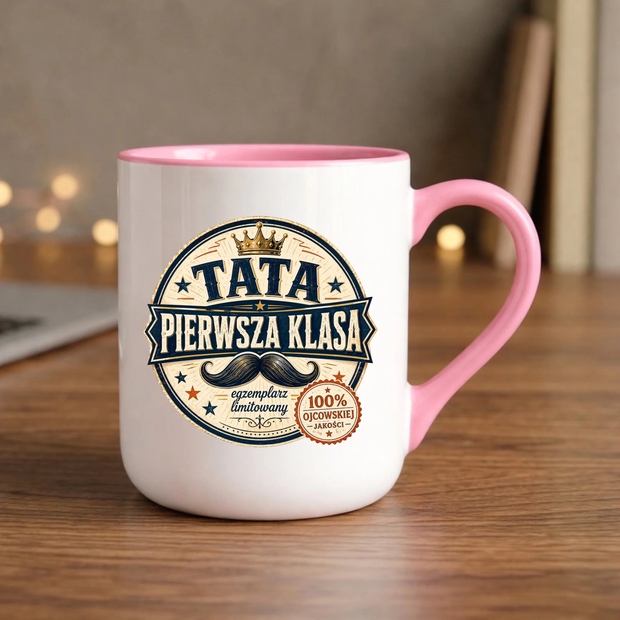 Kubek elegant dla taty - Tata pierwsza klasa DT16 - StoryCups.pl