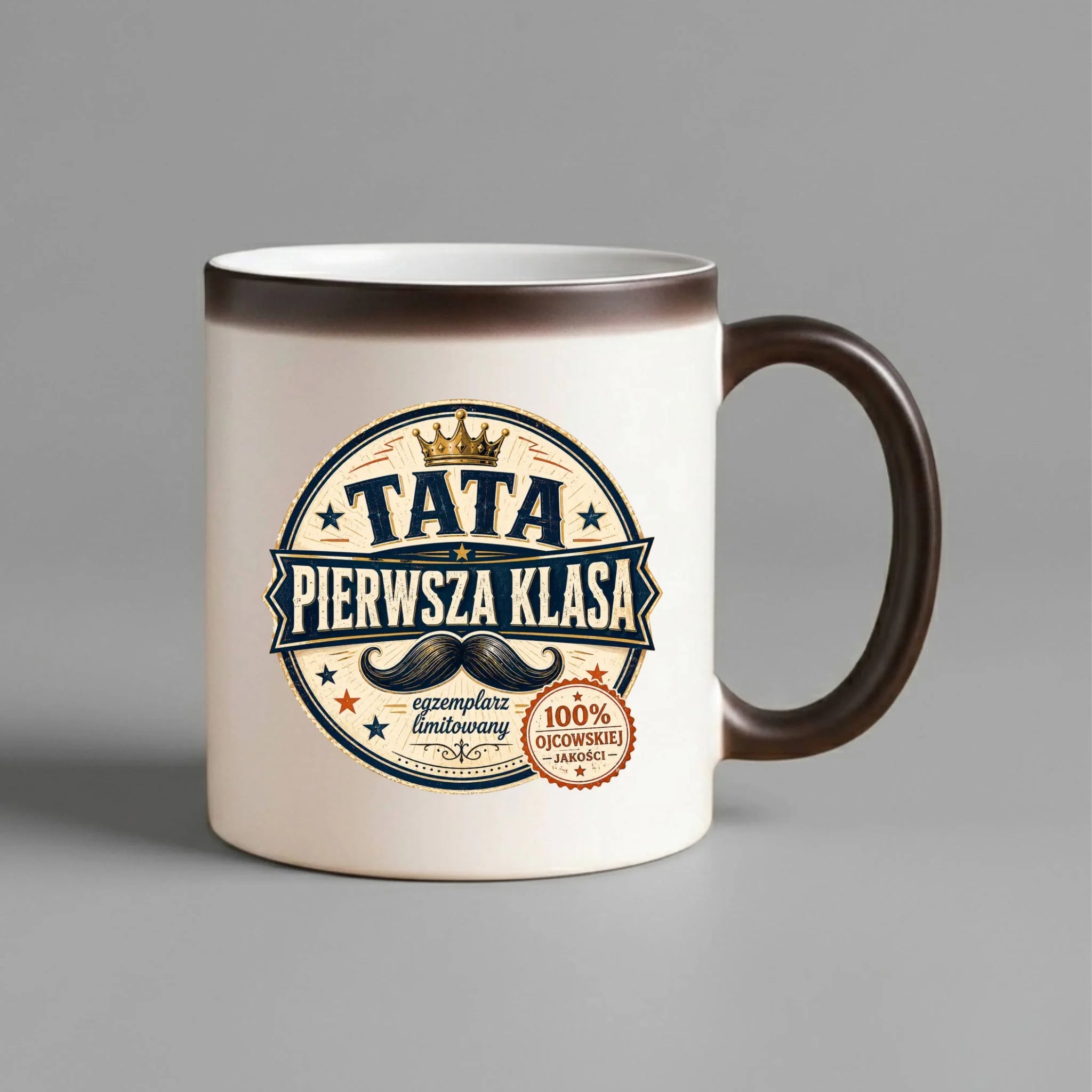 Kubek magiczny dla taty - Tata pierwsza klasa DT16 - StoryCups.pl