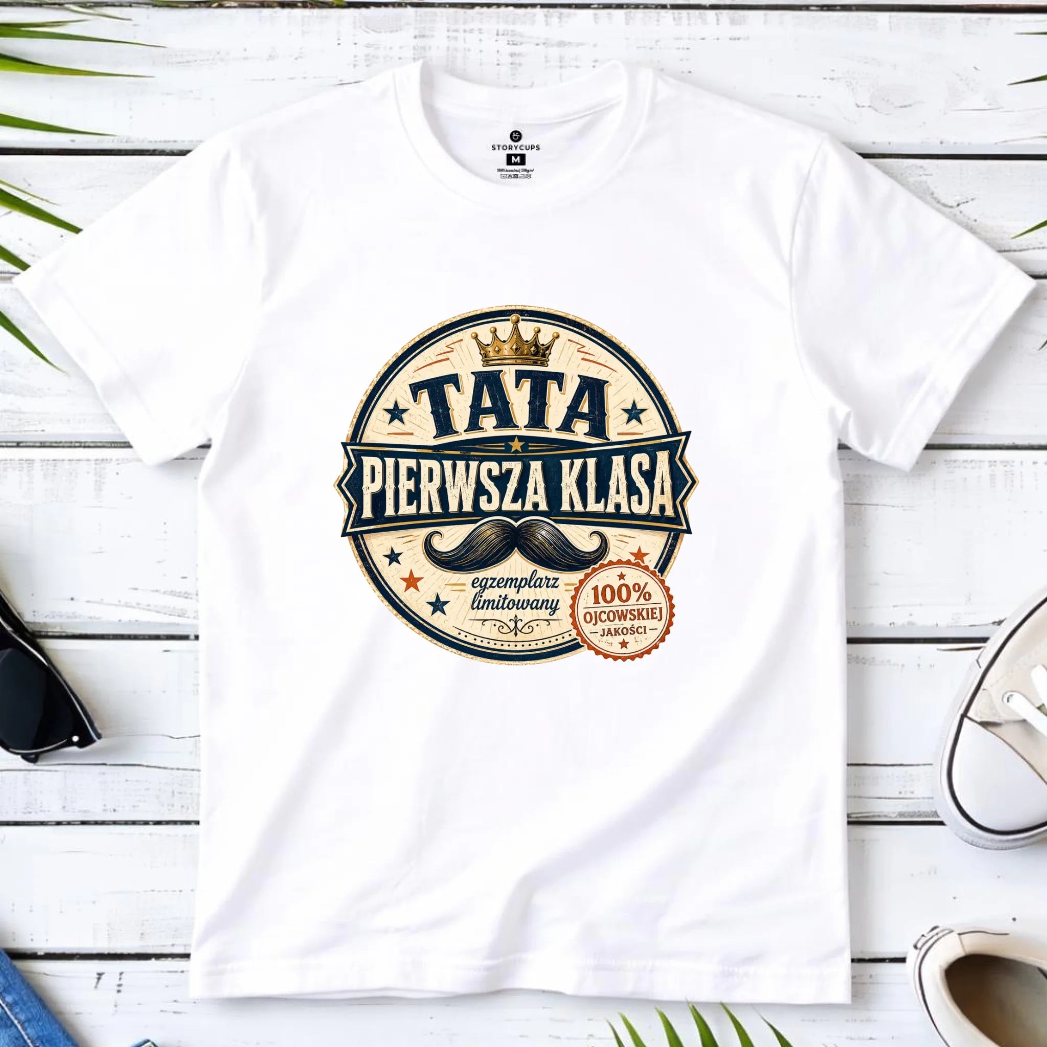 Koszulka dla taty - Tata pierwsza klasa DT16 - StoryCups.pl
