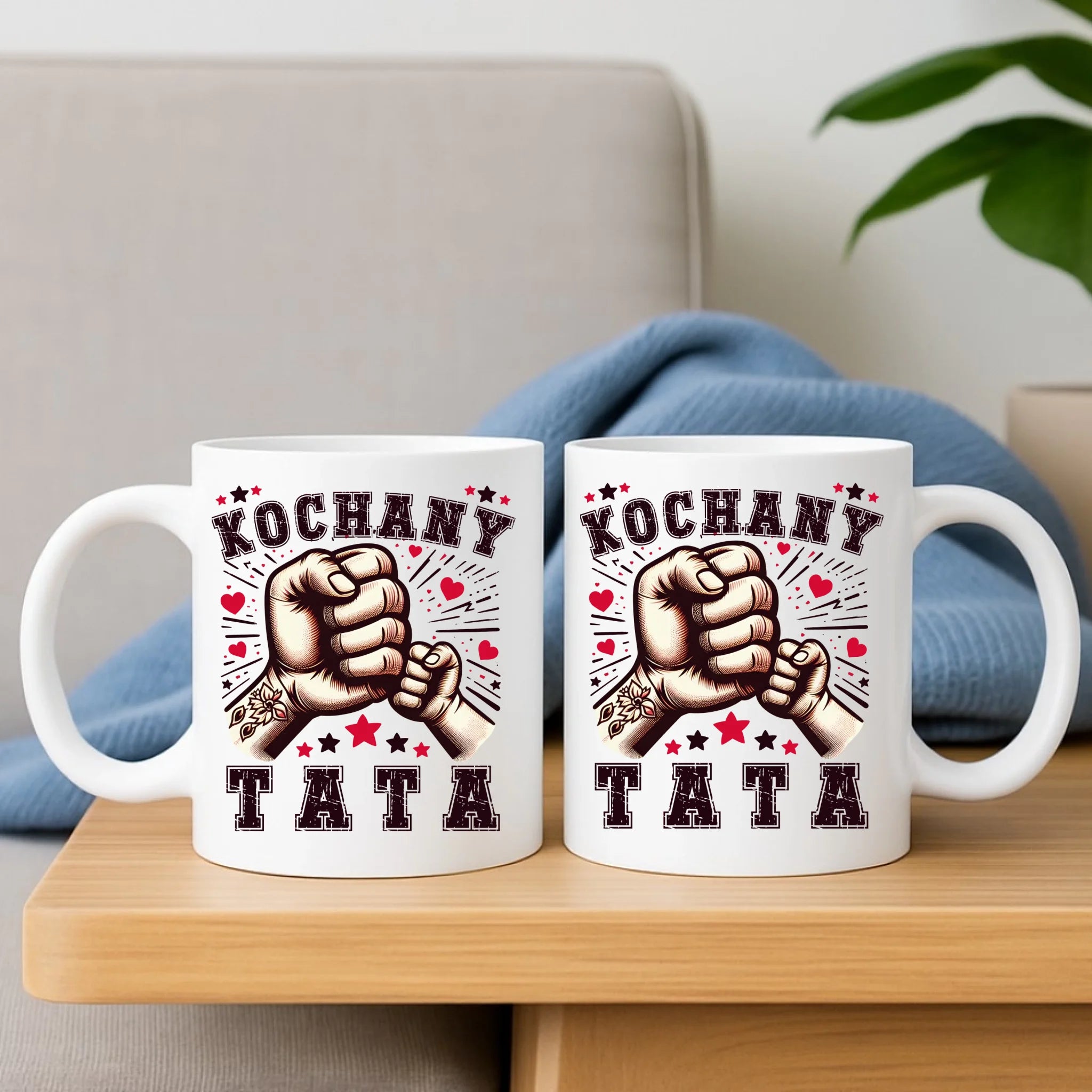 Zestaw poduszka i kubek dla taty - Kochany Tata DT18 - StoryCups.pl