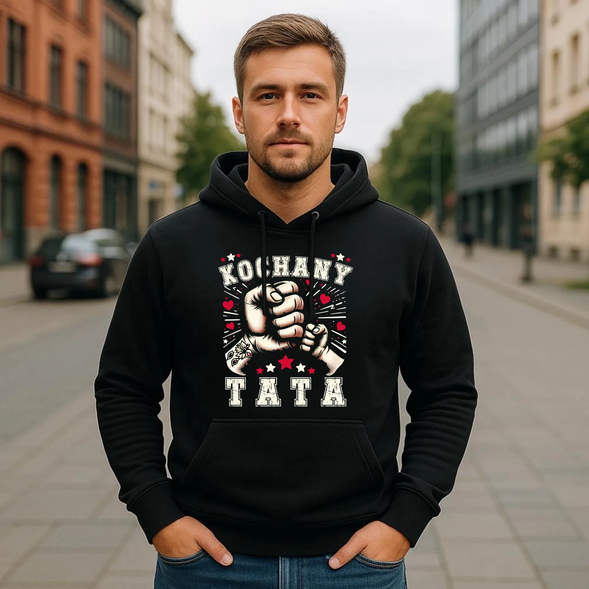 Bluza z kapturem dla taty - Kochany Tata DT18 - StoryCups.pl