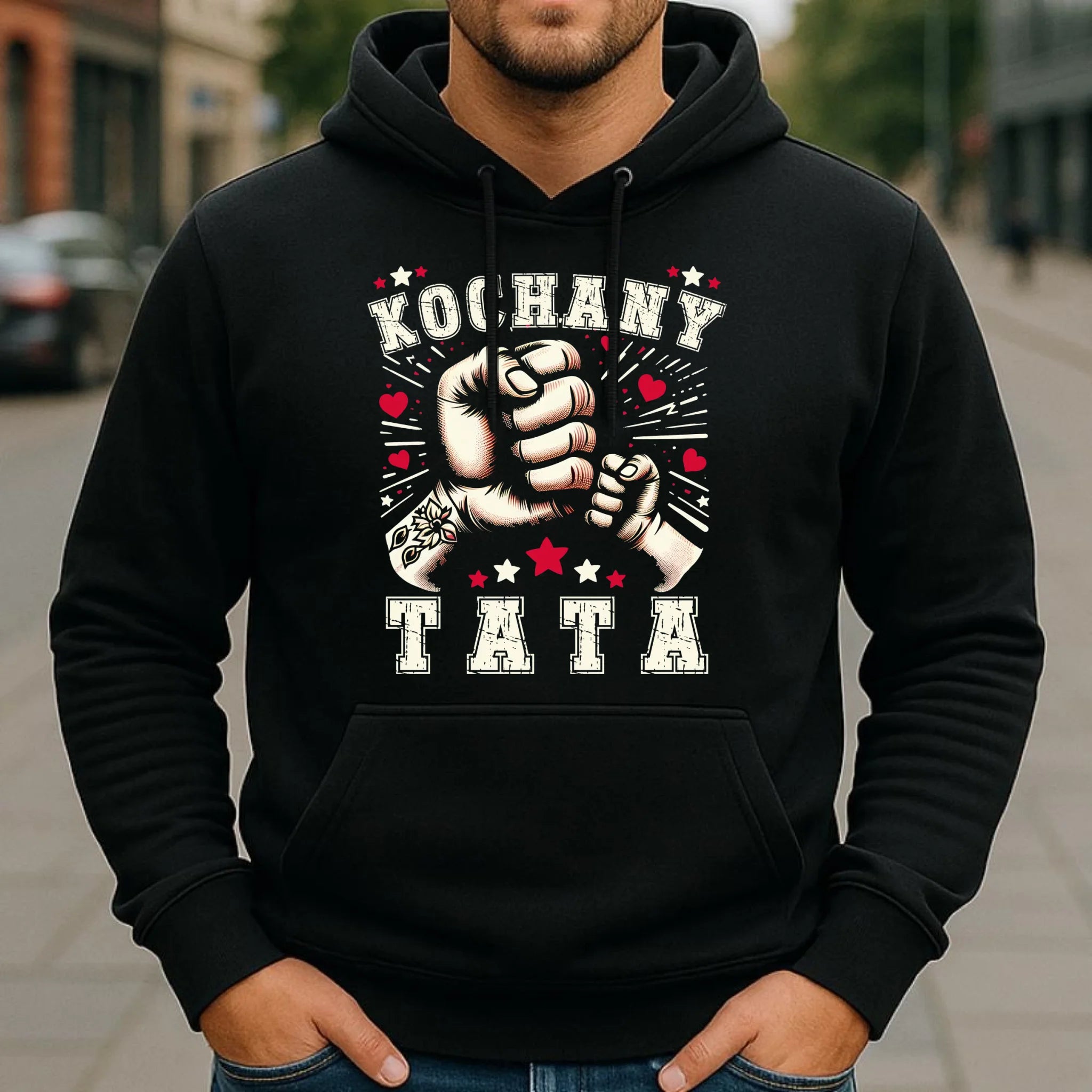 Bluza z kapturem dla taty - Kochany Tata DT18 - StoryCups.pl