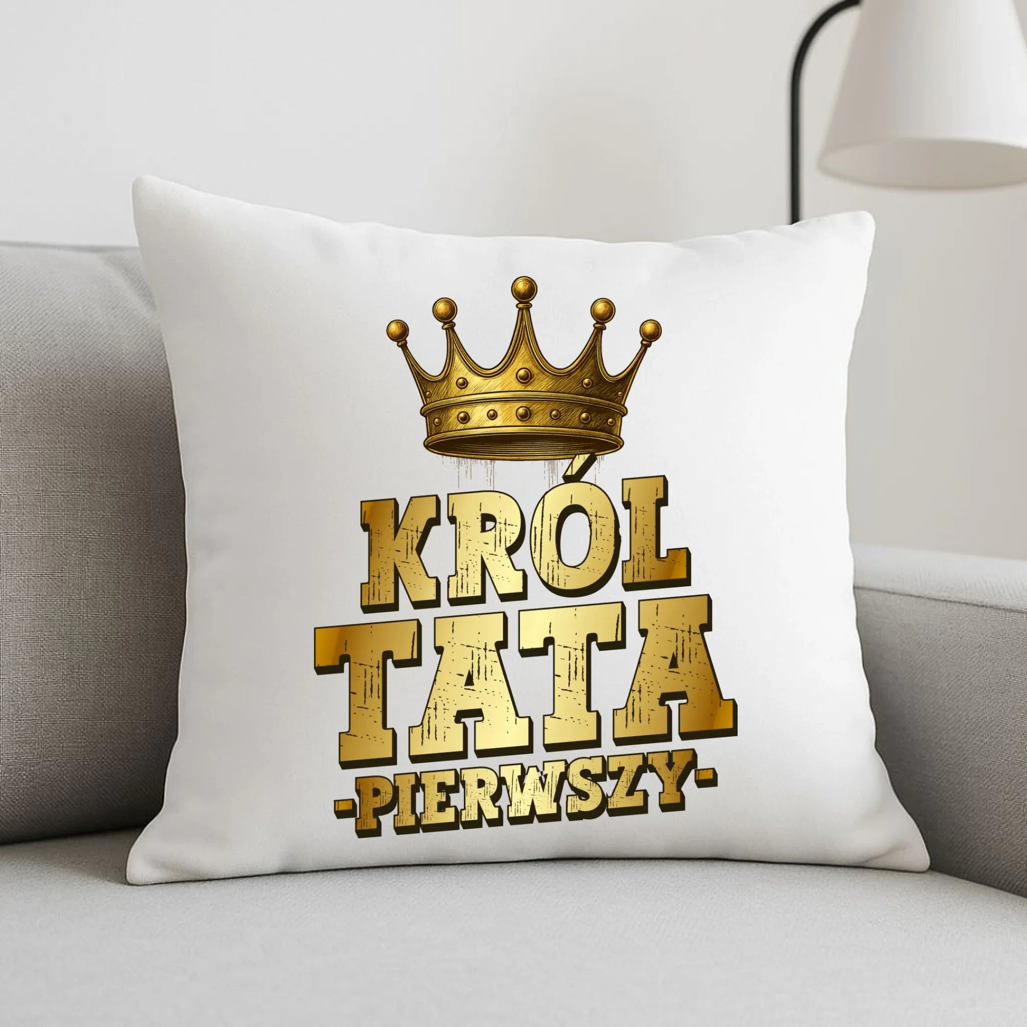 Poduszka dla taty - Król Tata Pierwszy DT20 - StoryCups.pl