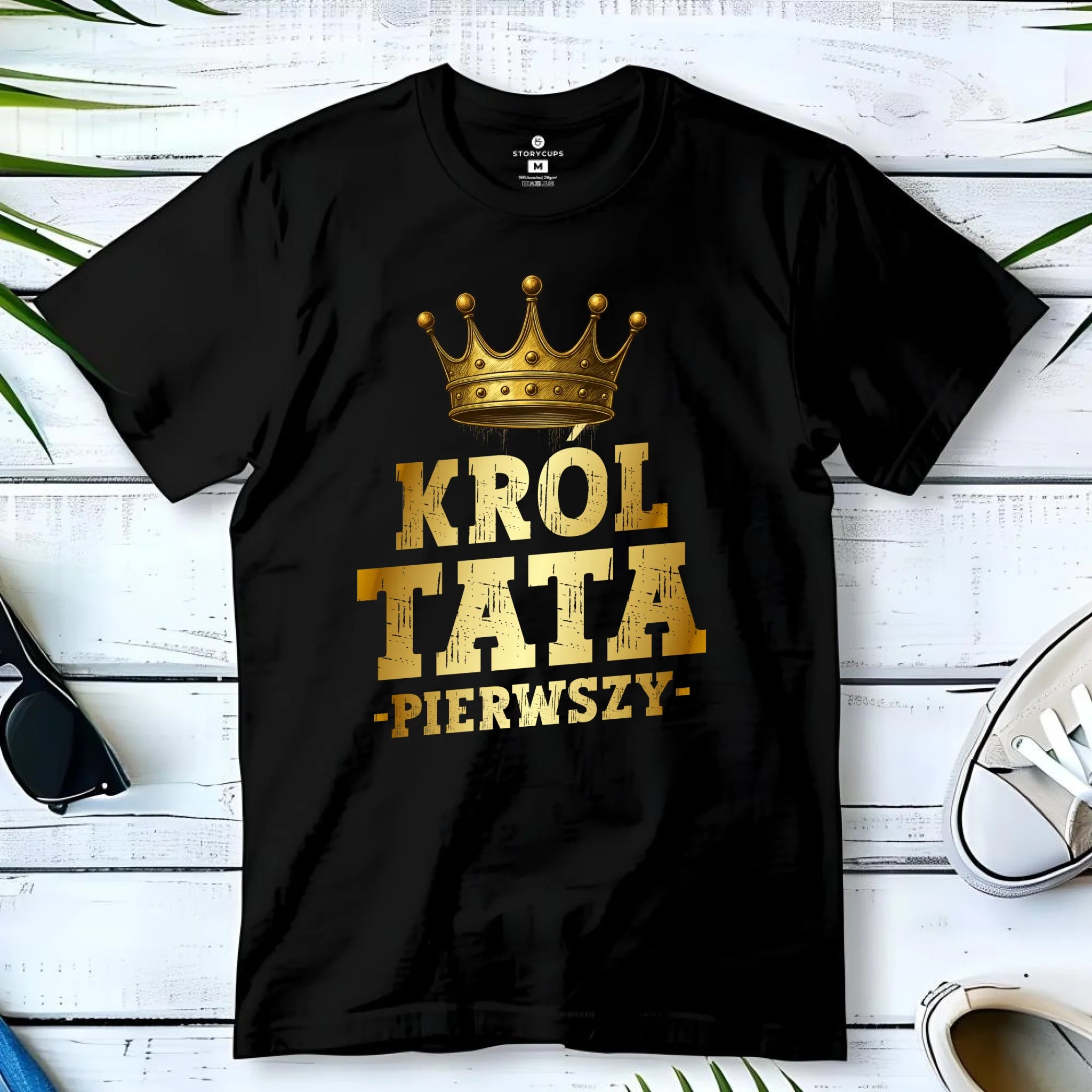 Koszulka dla taty - Król Tata Pierwszy DT20 - StoryCups.pl