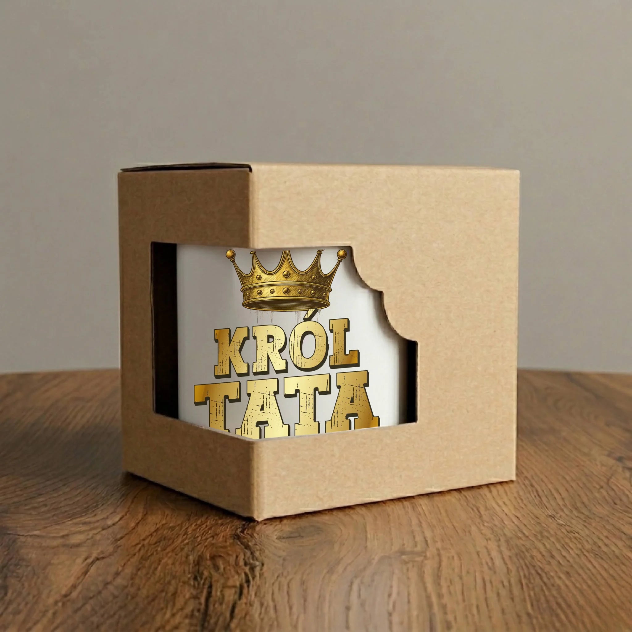 Kubek magiczny dla taty - Król Tata Pierwszy DT20 - StoryCups.pl