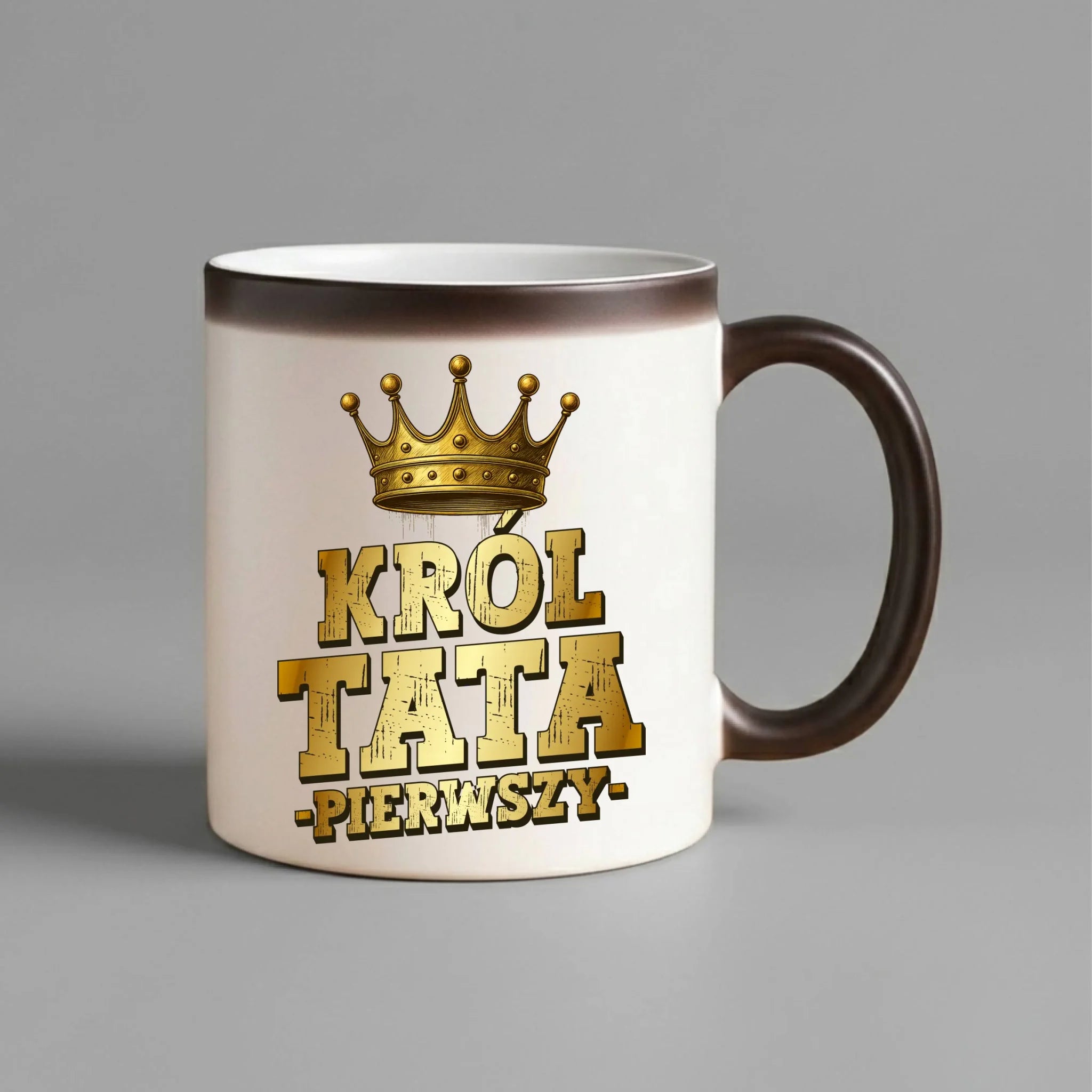 Kubek magiczny dla taty - Król Tata Pierwszy DT20 - StoryCups.pl