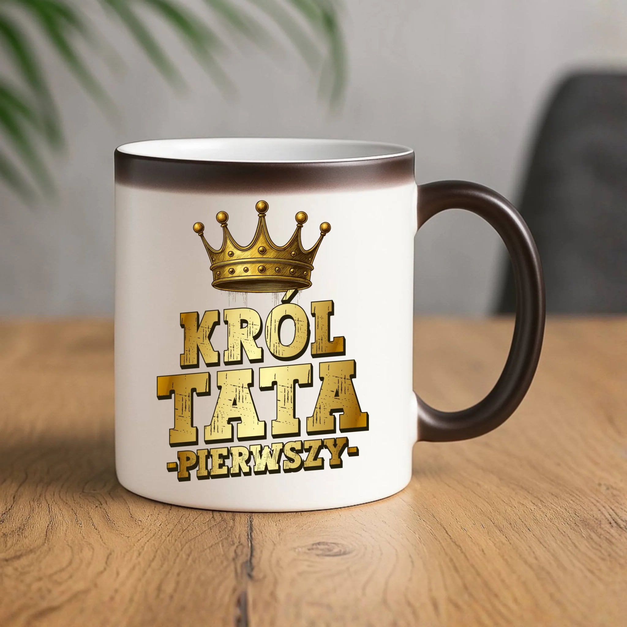 Kubek magiczny dla taty - Król Tata Pierwszy DT20 - StoryCups.pl