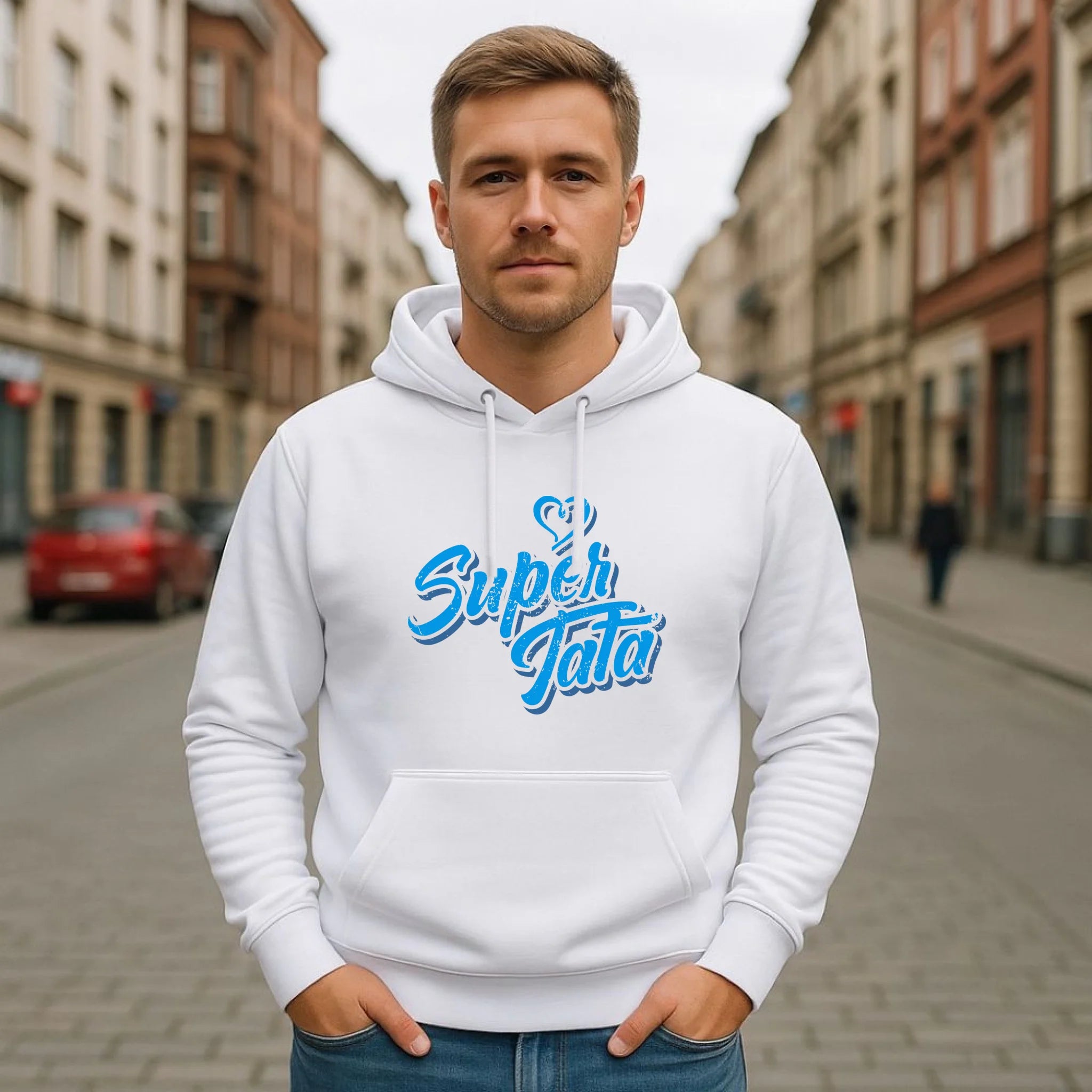 Bluza z kapturem dla taty - Super Tata DT21 - StoryCups.pl