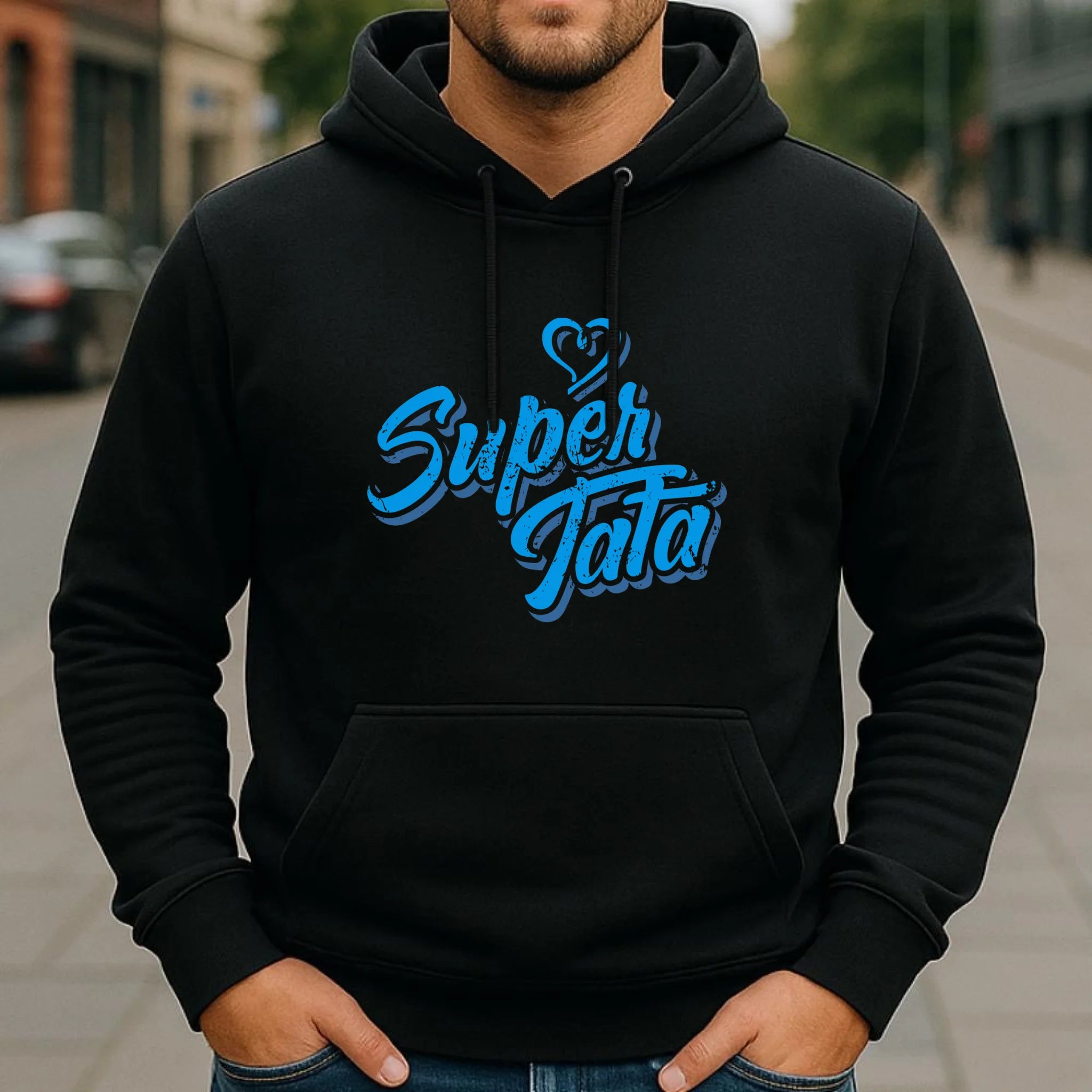 Bluza z kapturem dla taty - Super Tata DT21 - StoryCups.pl