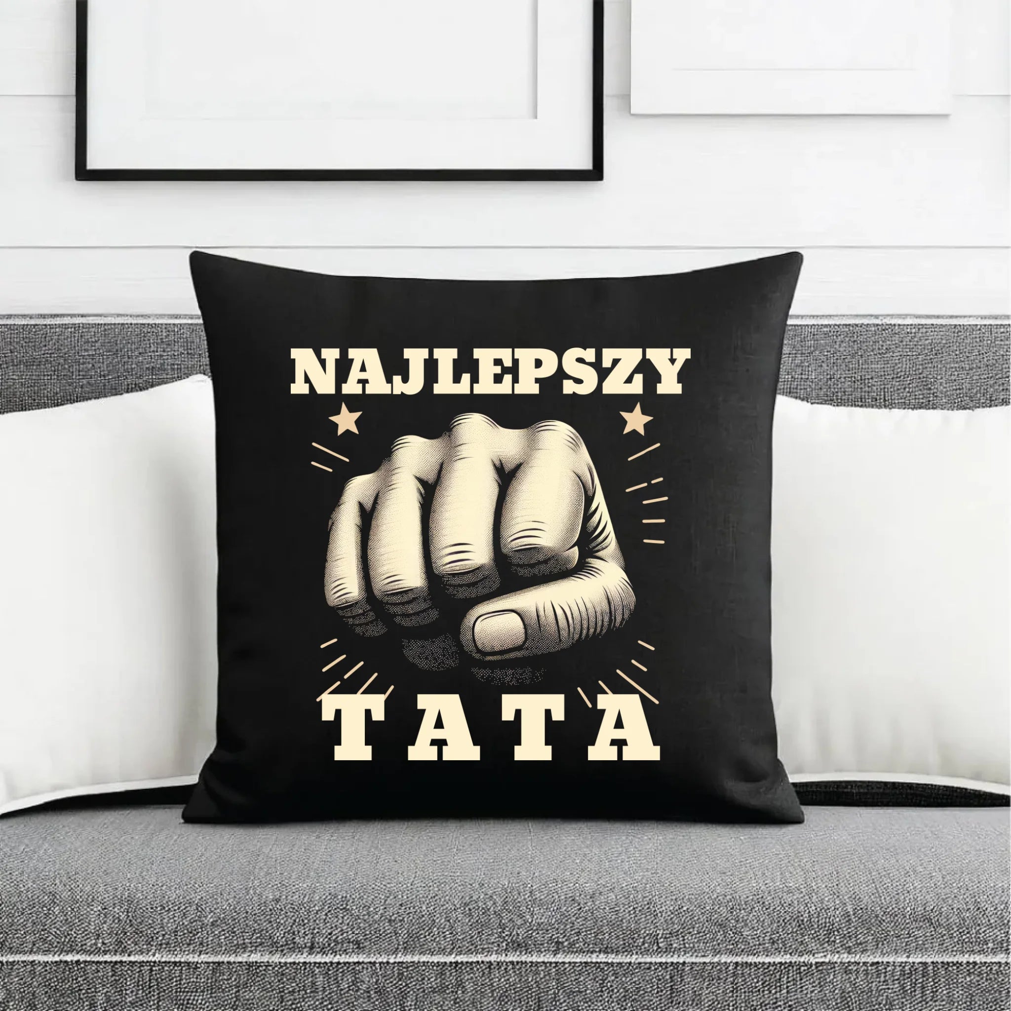 Poduszka dekoracyjna dla taty - Najlepszy tata DT22 - StoryCups.pl