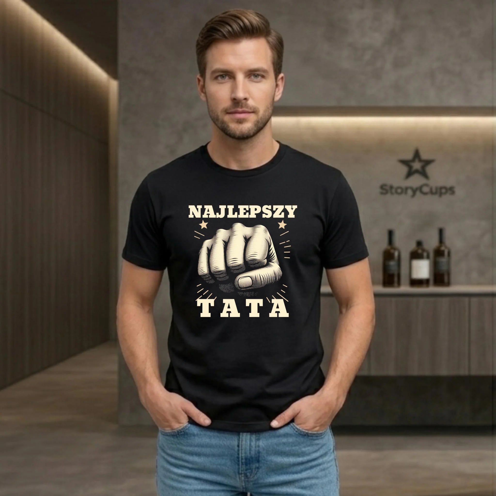 Koszulka dla taty - Najlepszy tata DT22 - StoryCups.pl