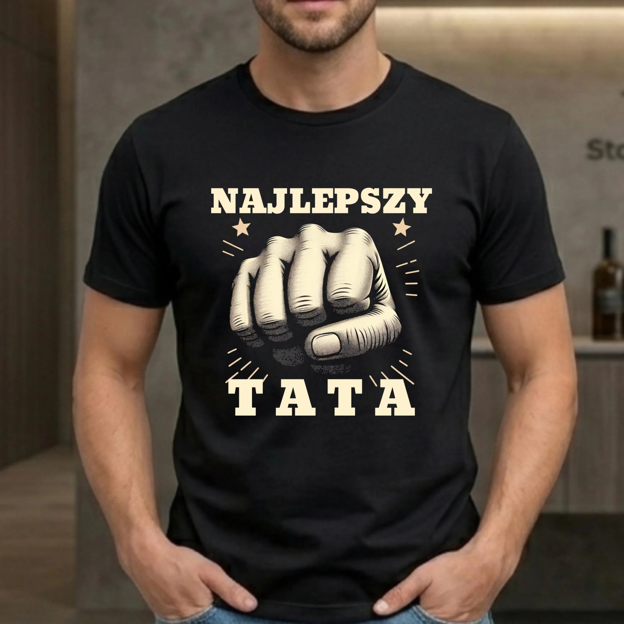 Koszulka dla taty - Najlepszy tata DT22 - StoryCups.pl