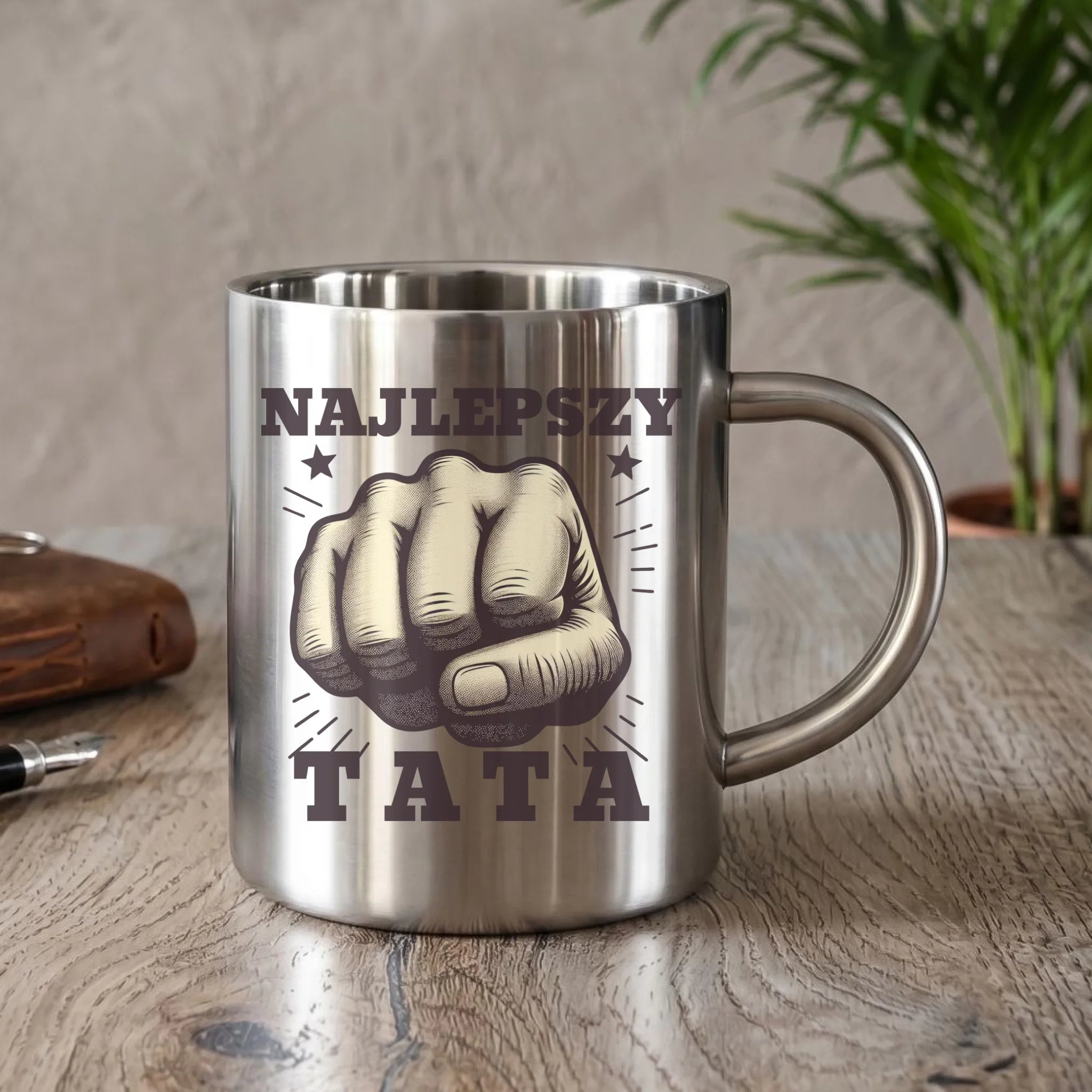 Kubek turystyczny dla taty - Najlepszy tata DT22 - StoryCups.pl