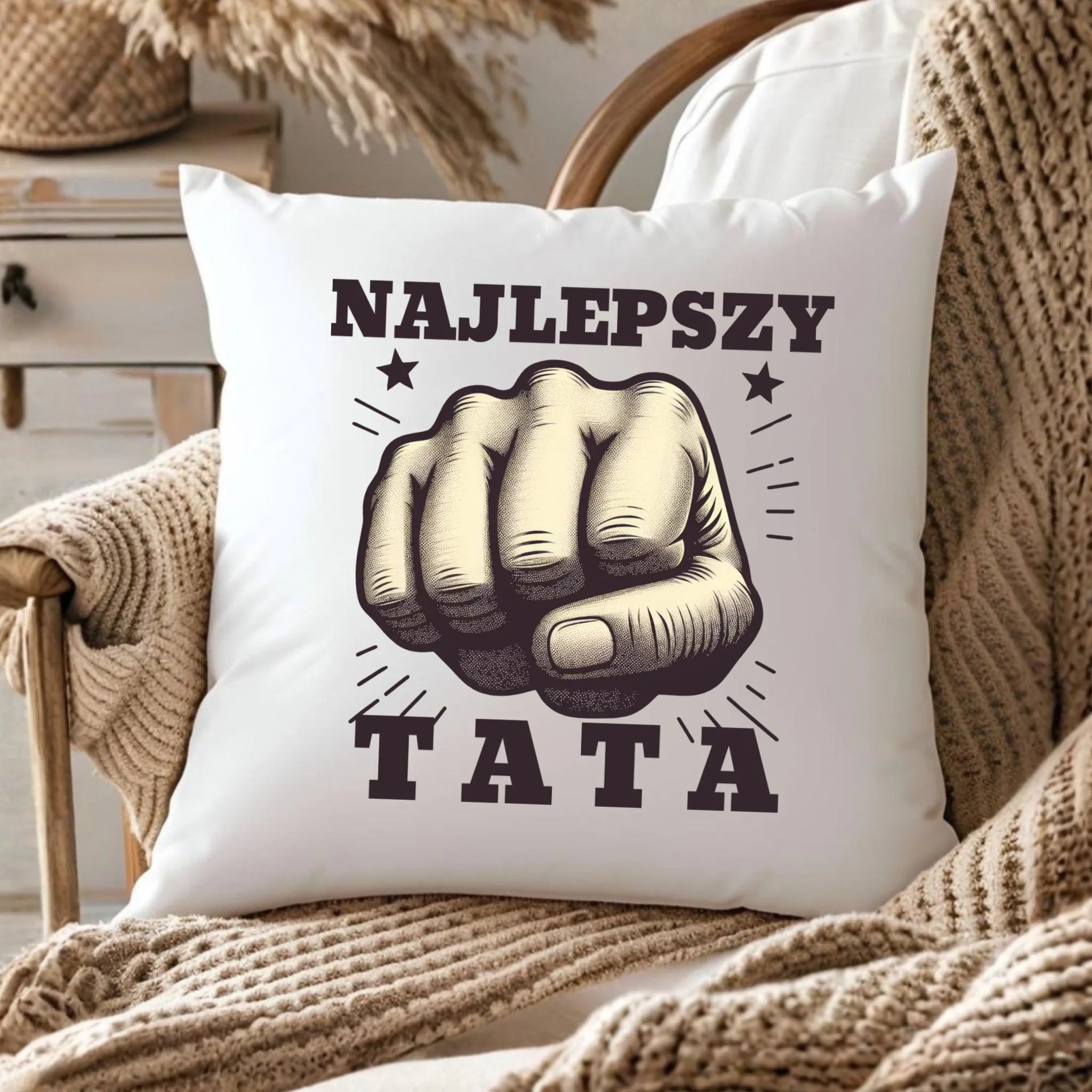 Poduszka dla taty - Najlepszy tata DT22 - StoryCups.pl
