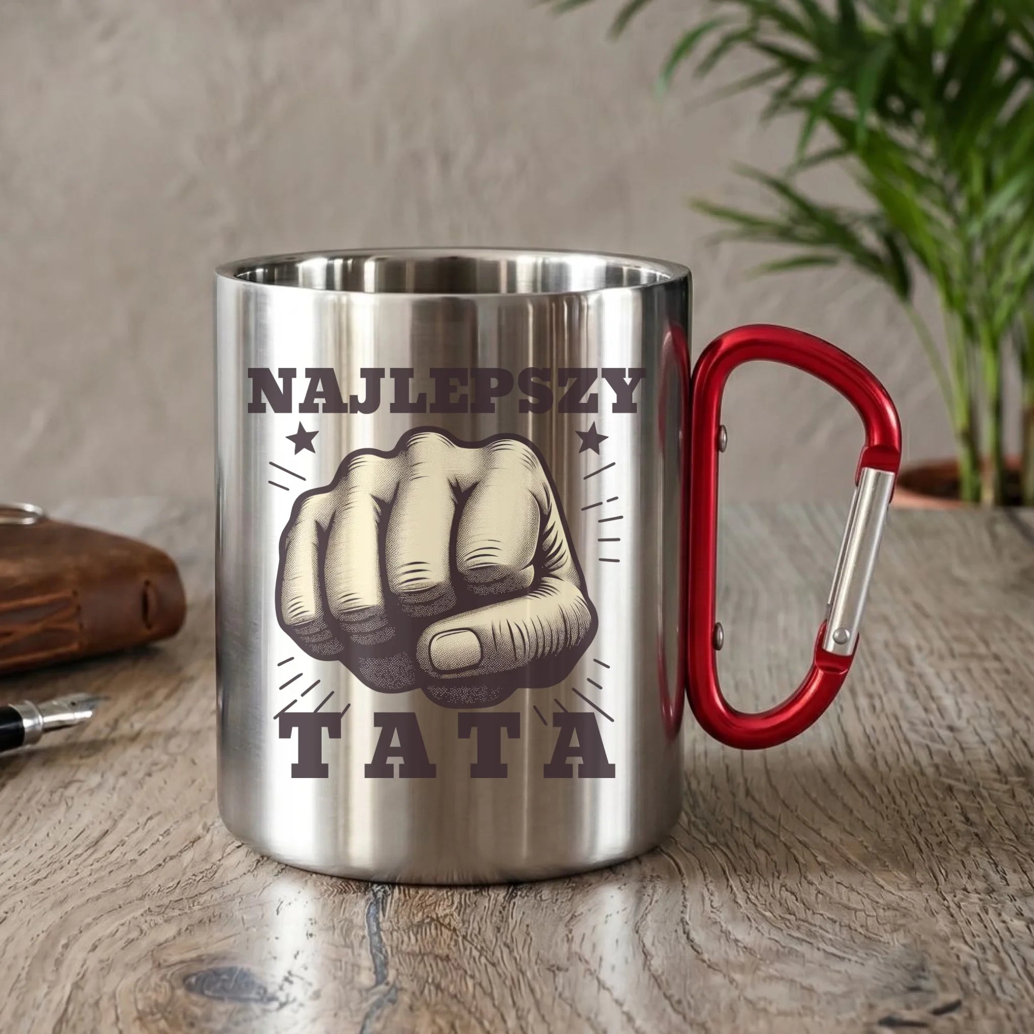 Kubek turystyczny dla taty - Najlepszy tata DT22 - StoryCups.pl