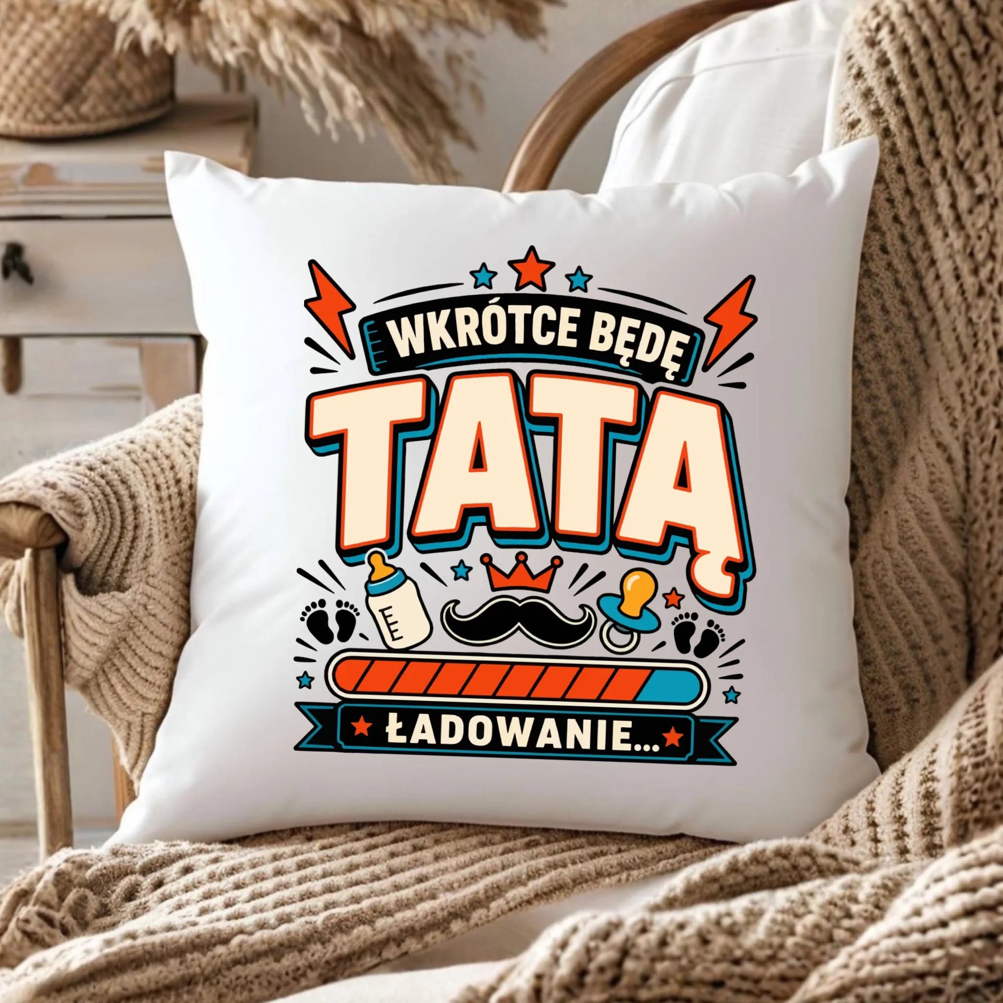 Poduszka dla przyszłego taty - Wkrótce będę tatą DT23 - StoryCups.pl