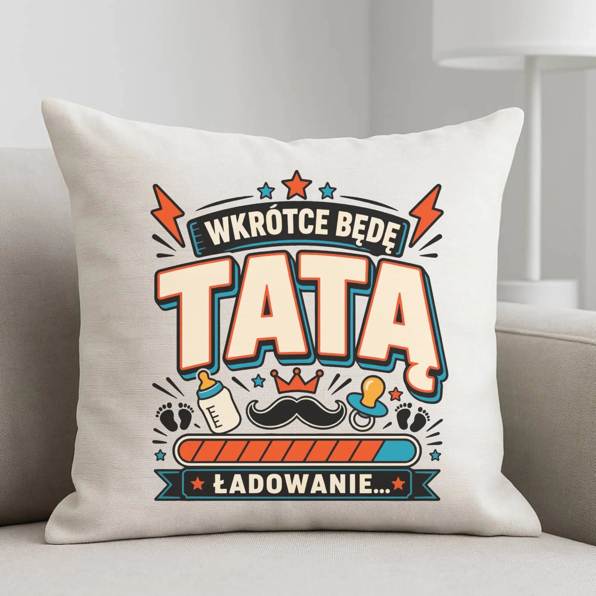 Poduszka dla przyszłego taty - Wkrótce będę tatą DT23 - StoryCups.pl