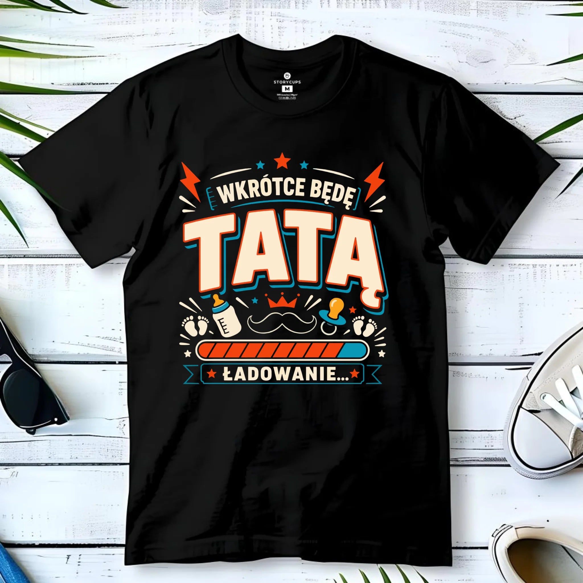 Koszulka dla przyszłego taty - Wkrótce będę tatą DT23 - StoryCups.pl