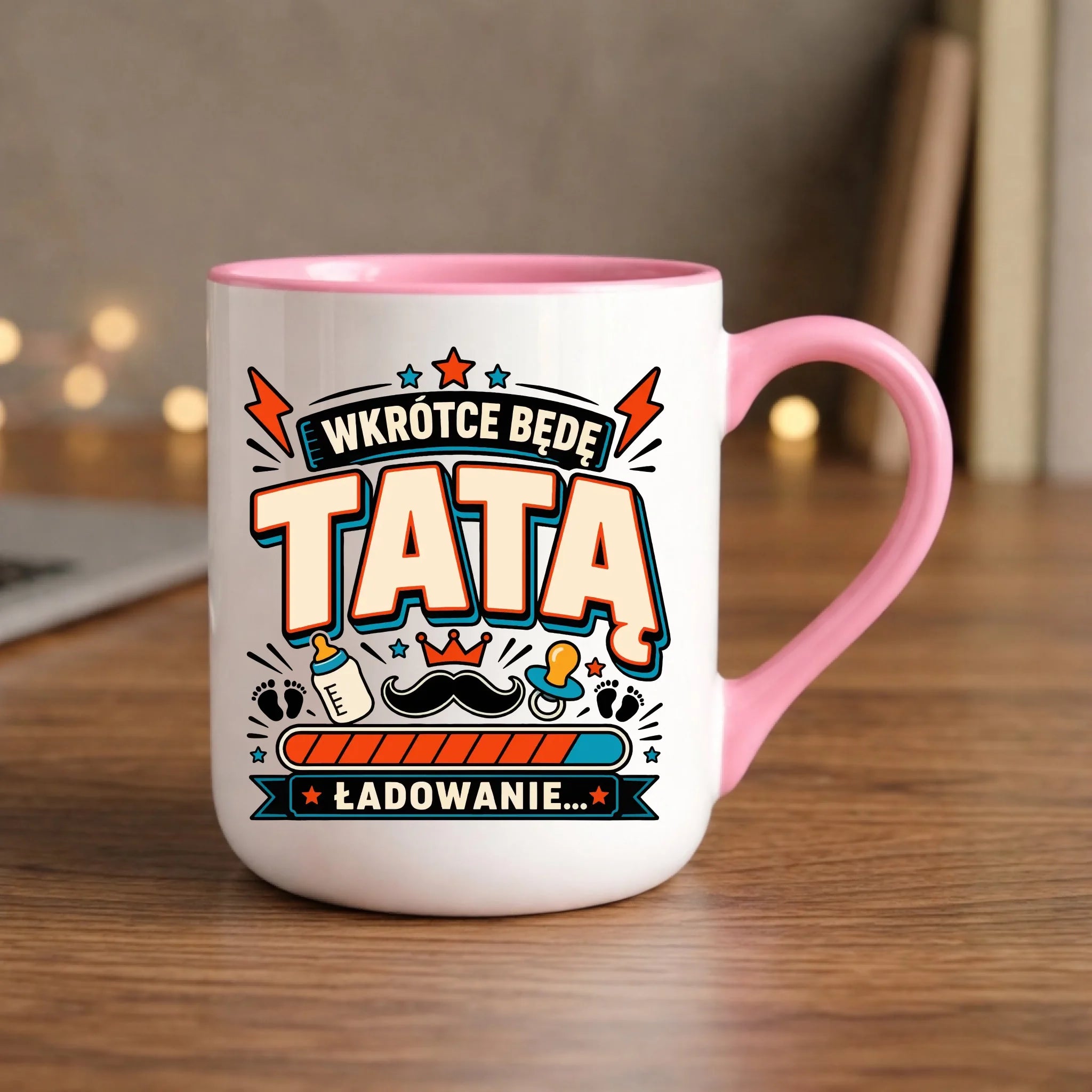 Kubek elegant dla przyszłego taty - Wkrótce będę tatą DT23 - StoryCups.pl