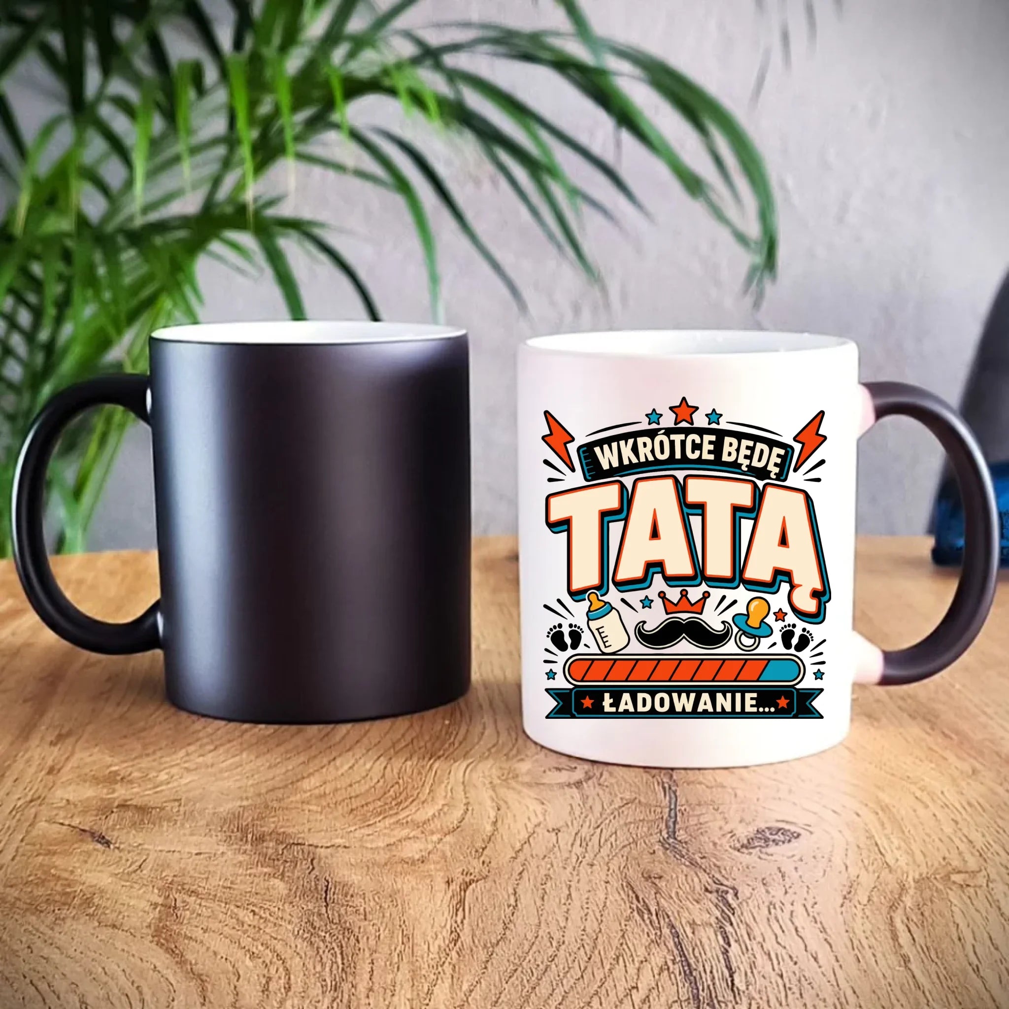 Kubek magiczny dla przyszłego taty - Wkrótce będę tatą DT23 - StoryCups.pl