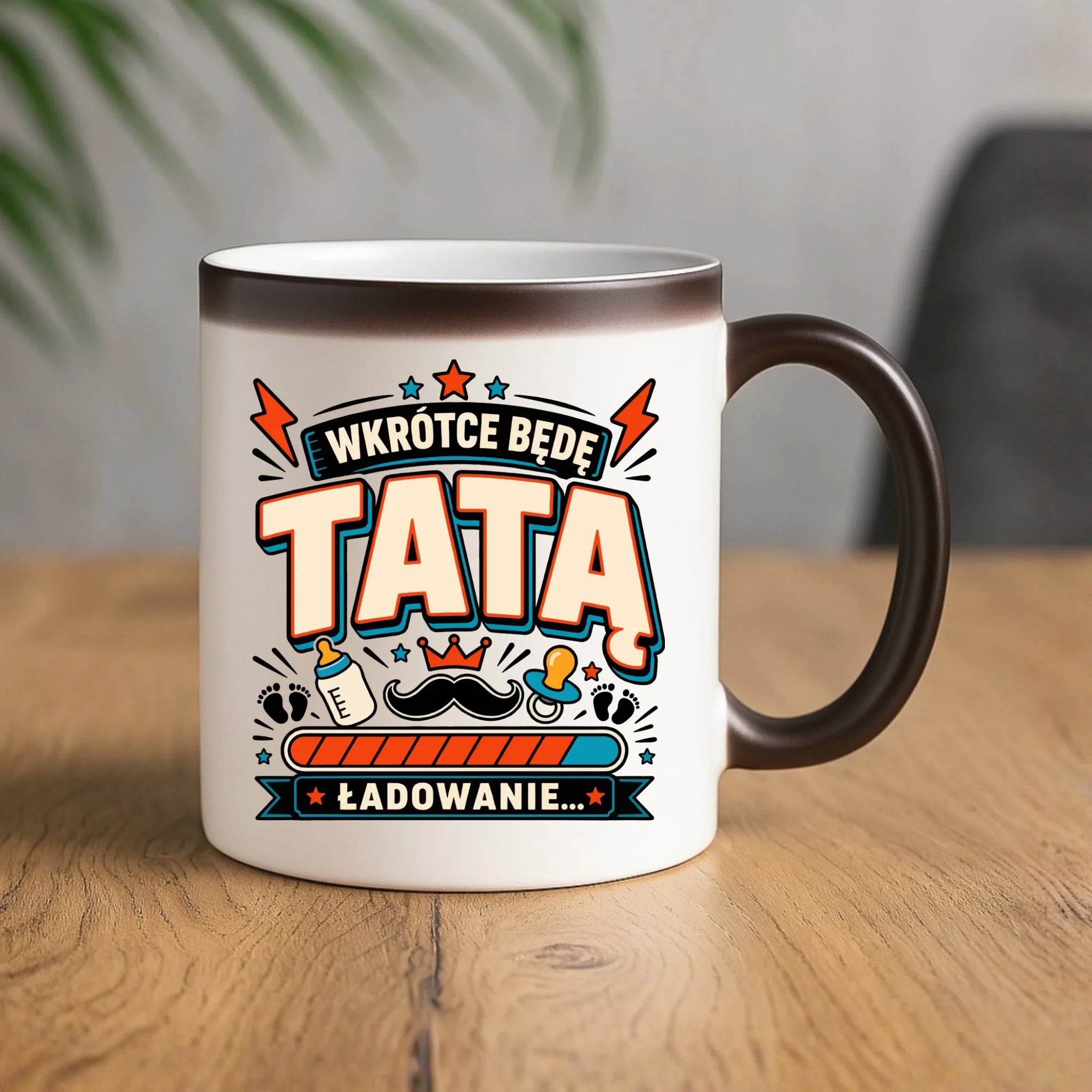 Kubek magiczny dla przyszłego taty - Wkrótce będę tatą DT23 - StoryCups.pl