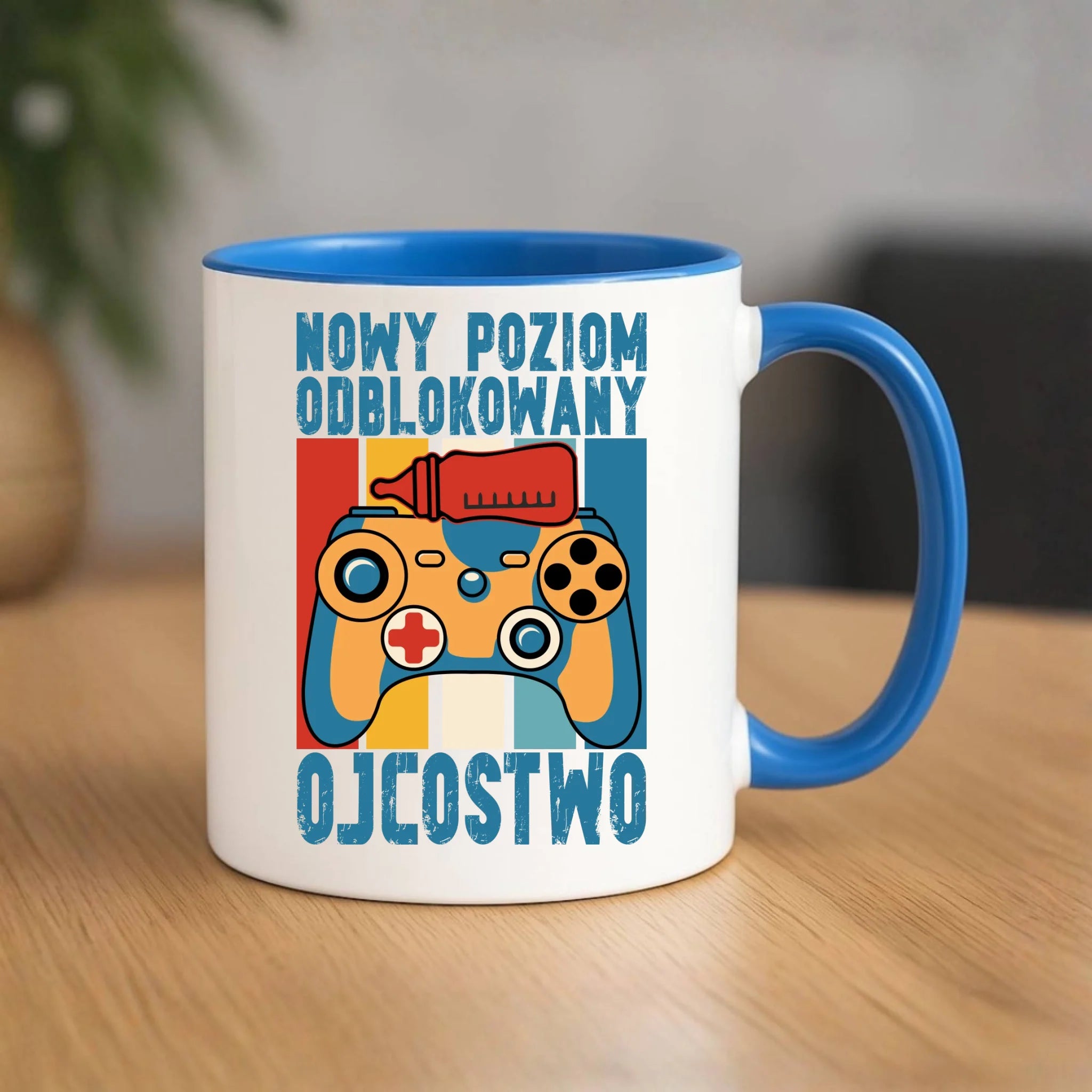 Kubek dla młodego taty gamera - Nowy poziom odblokowany DT24 - StoryCups.pl