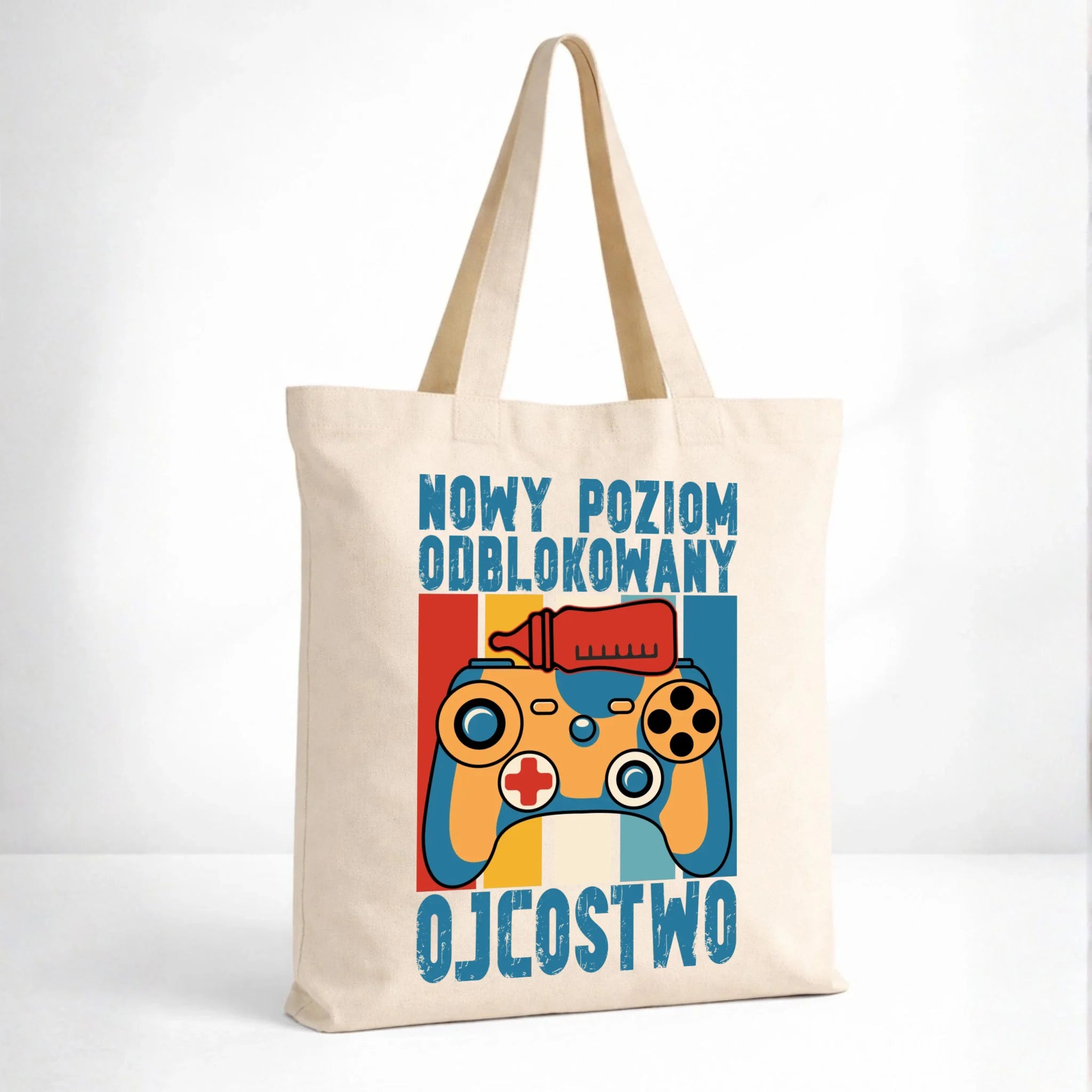 Torba dla młodego taty gamera - Nowy poziom odblokowany DT24 - StoryCups.pl