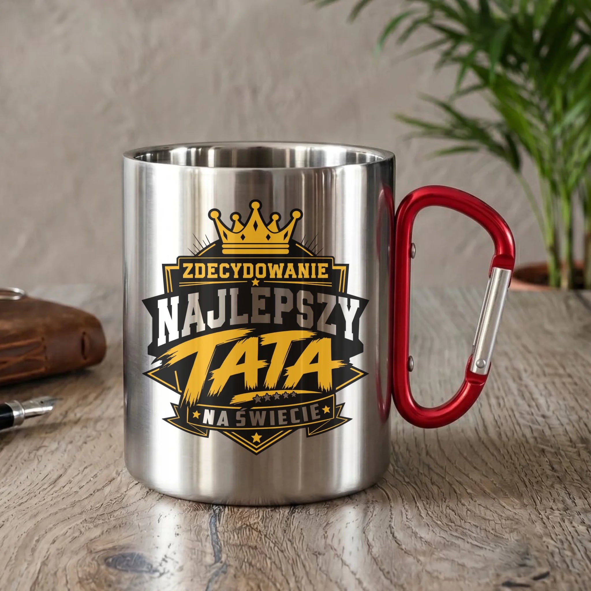 Kubek turystyczny dla taty - Zdecydowanie najlepszy tata na Świecie DT25 - StoryCups.pl