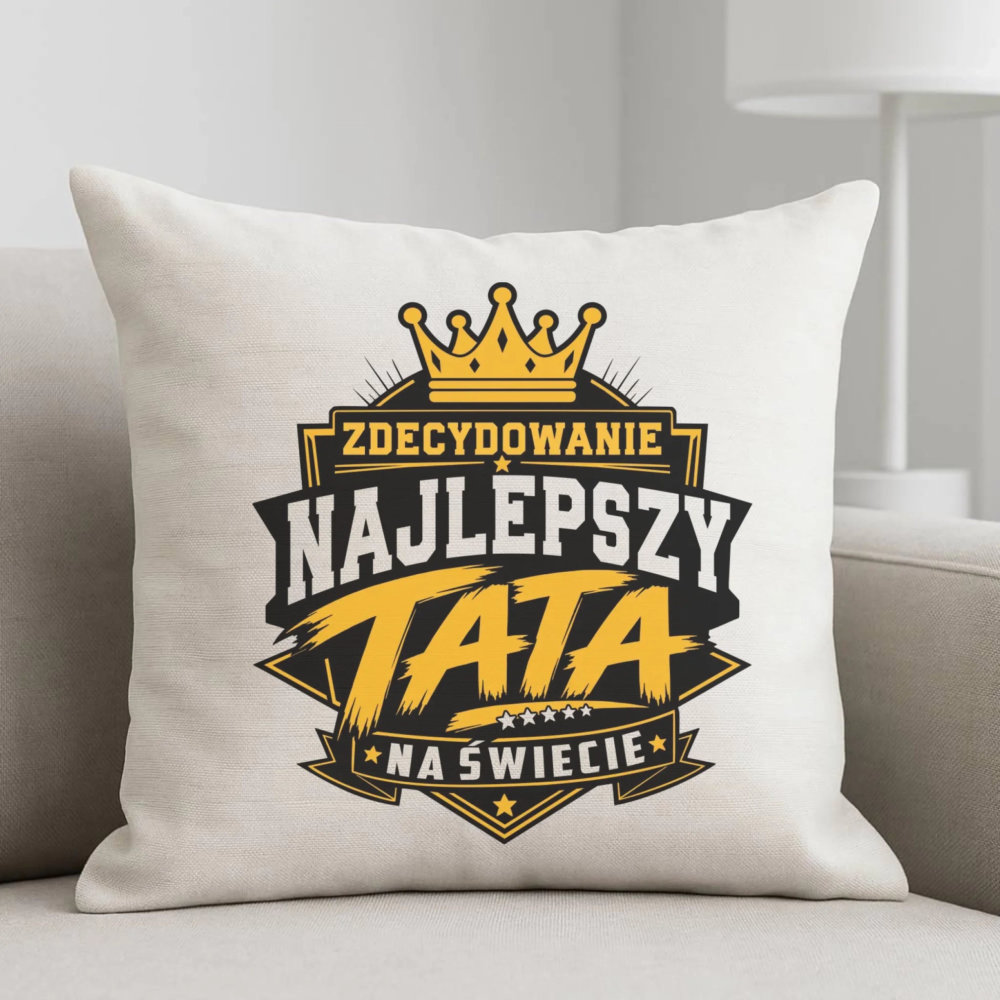 Poduszka dla taty - Zdecydowanie najlepszy tata na Świecie DT25 - StoryCups.pl