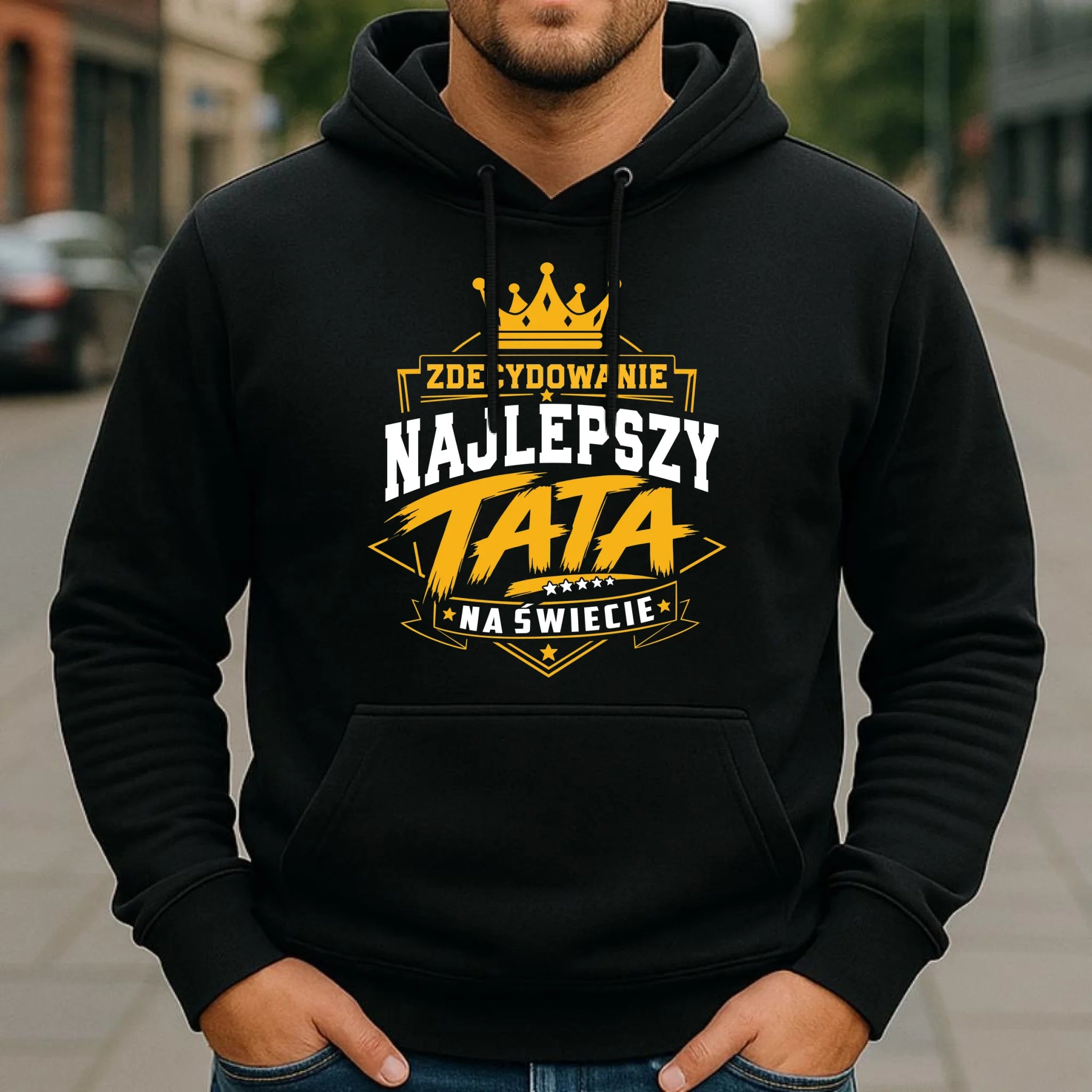 Bluza z kapturem dla taty - Zdecydowanie najlepszy tata na Świecie DT25 - StoryCups.pl