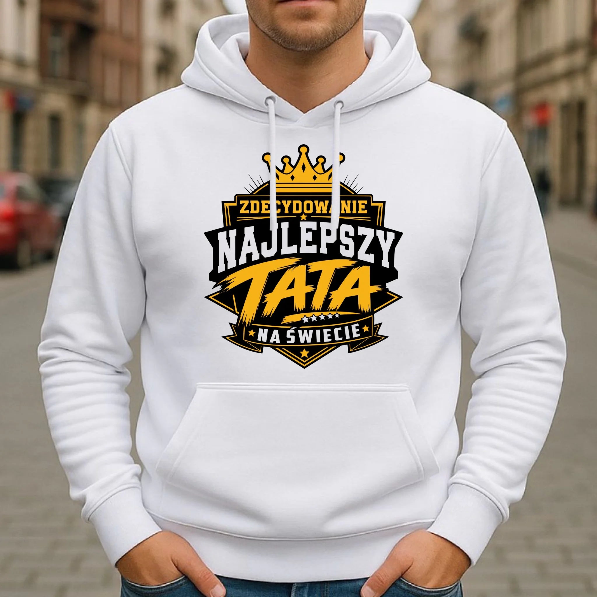 Bluza z kapturem dla taty - Zdecydowanie najlepszy tata na Świecie DT25 - StoryCups.pl