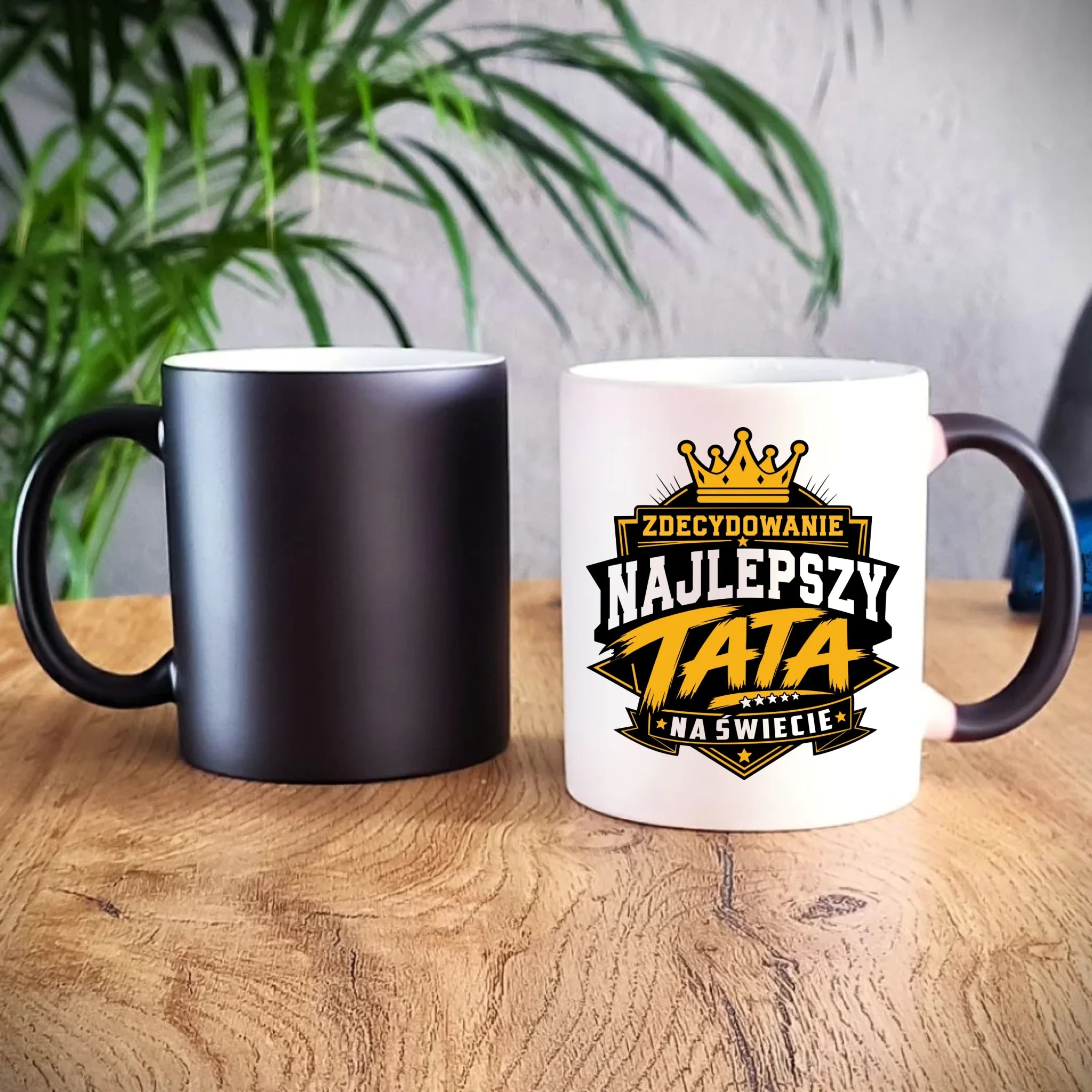 Kubek magiczny dla taty - Zdecydowanie najlepszy tata na Świecie DT25 - StoryCups.pl