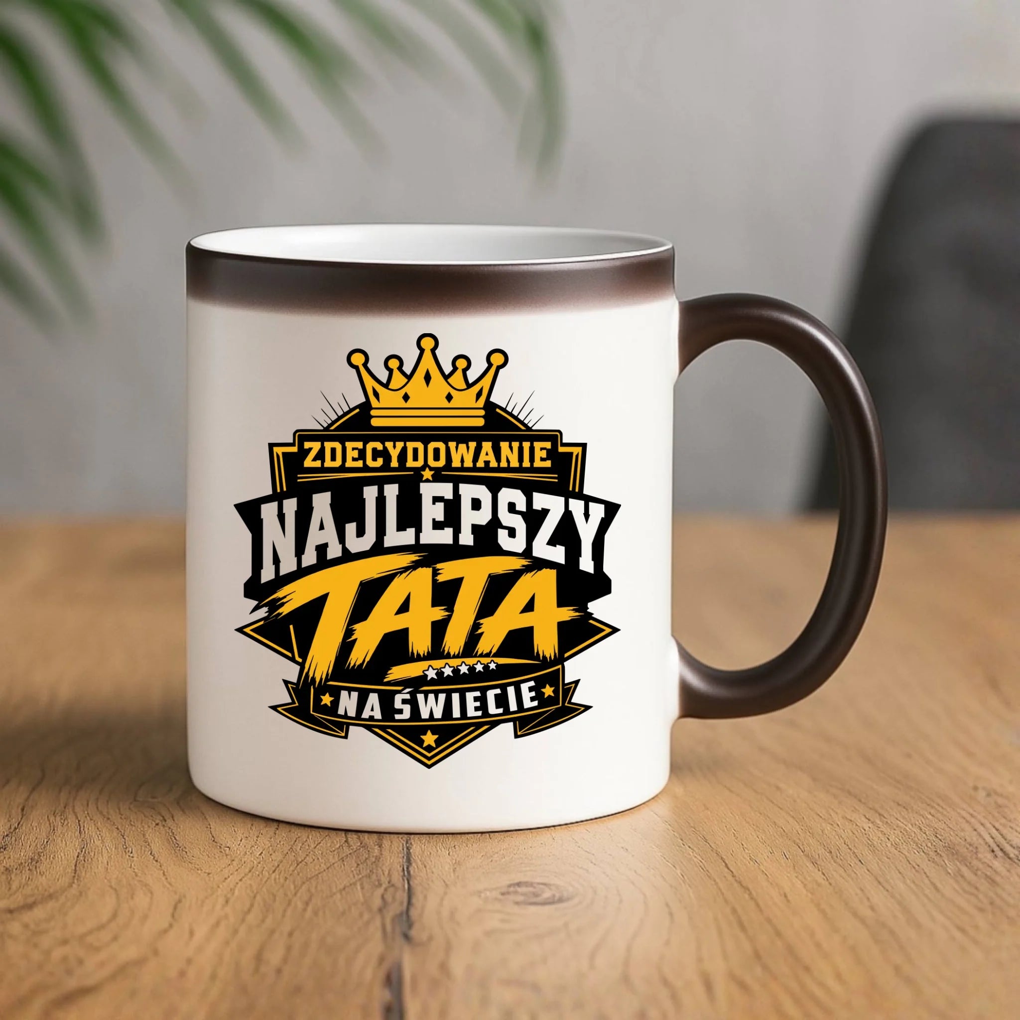 Kubek magiczny dla taty - Zdecydowanie najlepszy tata na Świecie DT25 - StoryCups.pl
