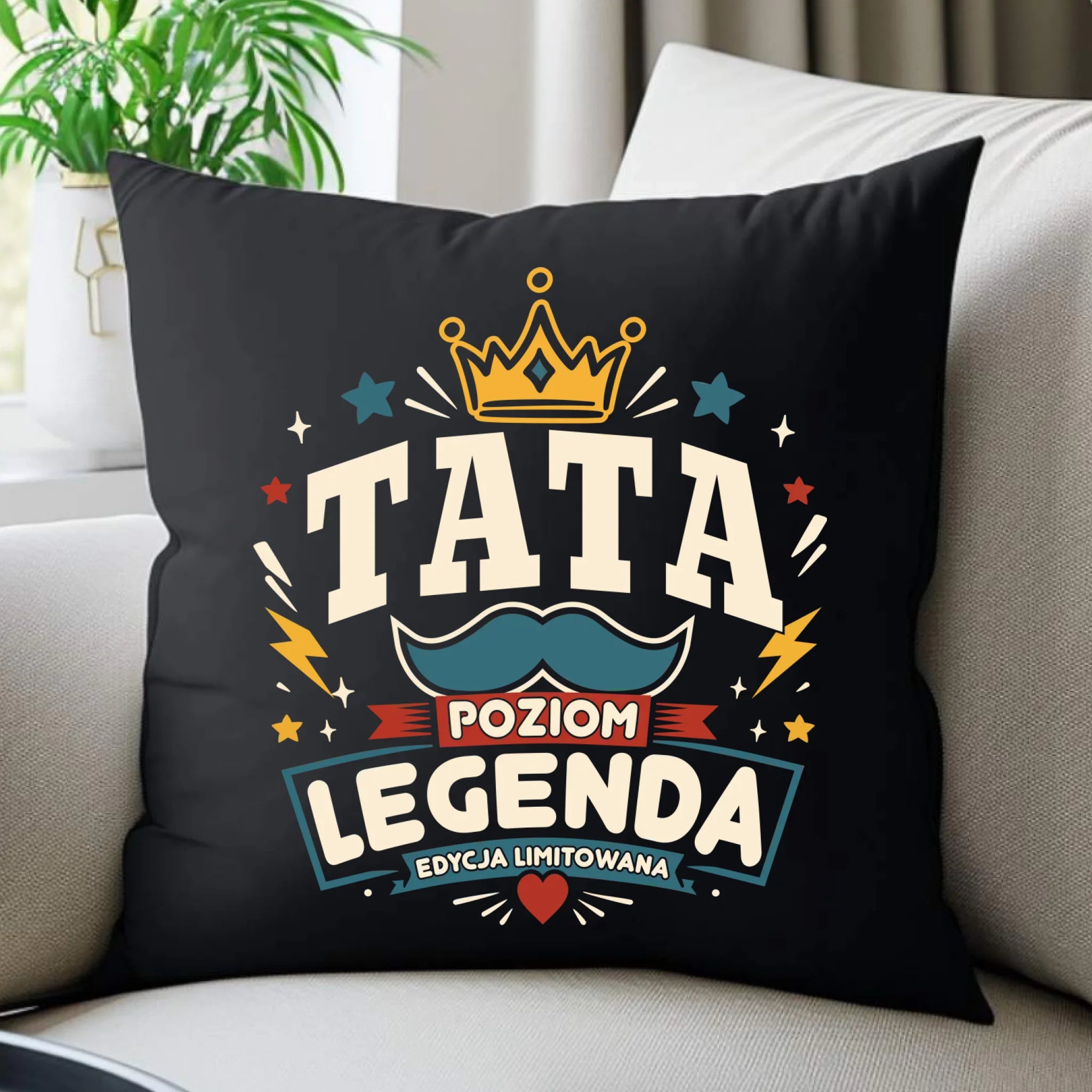 Poduszka dekoracyjna dla taty - Legenda Edycja Limitowana DT26 - StoryCups.pl