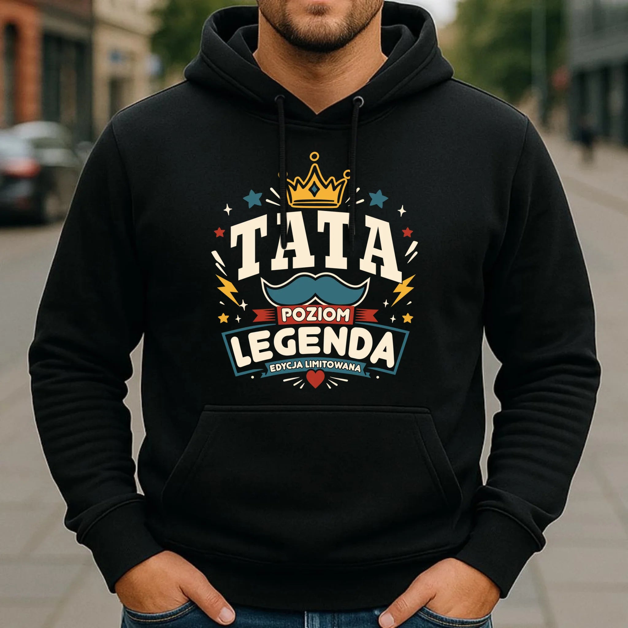Bluza z kapturem dla taty - Legenda Edycja Limitowana DT26 - StoryCups.pl