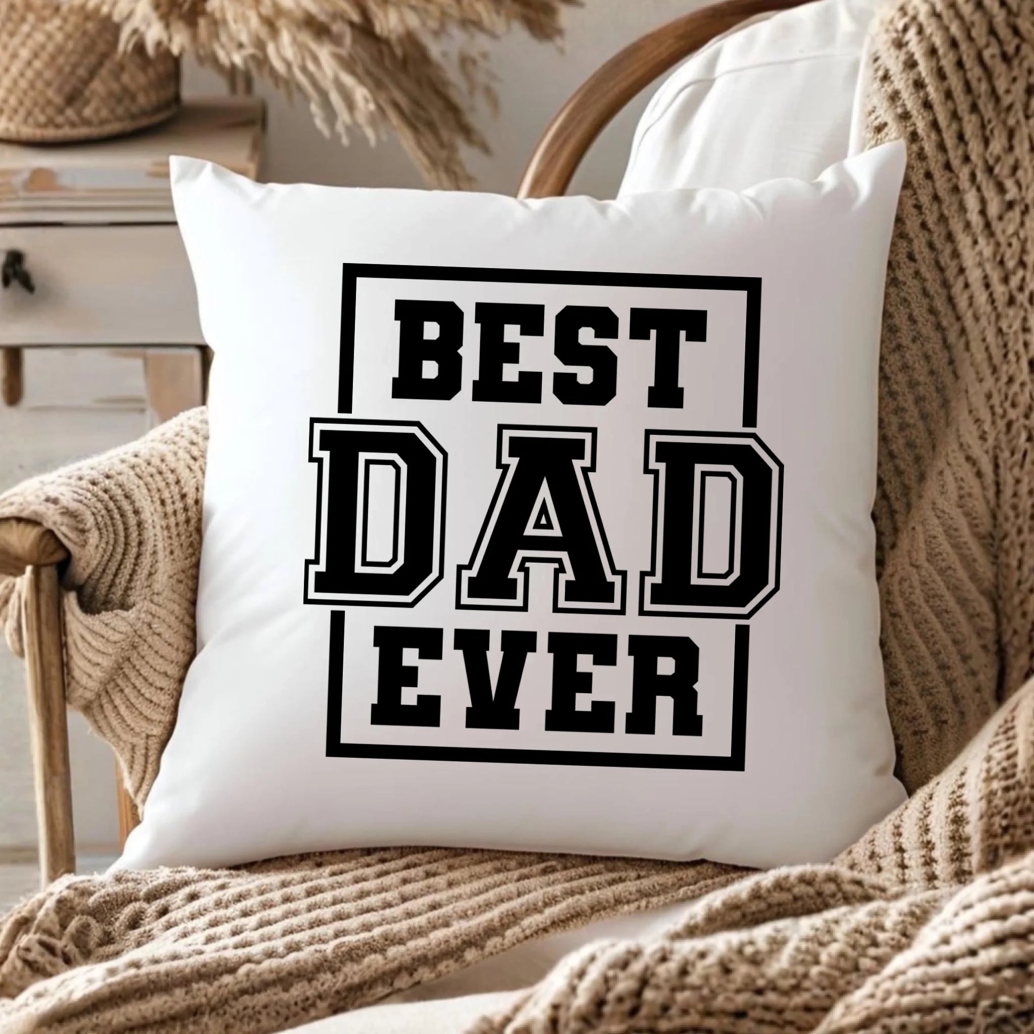 Poduszka dla taty - Best dad ever DT27 - StoryCups.pl