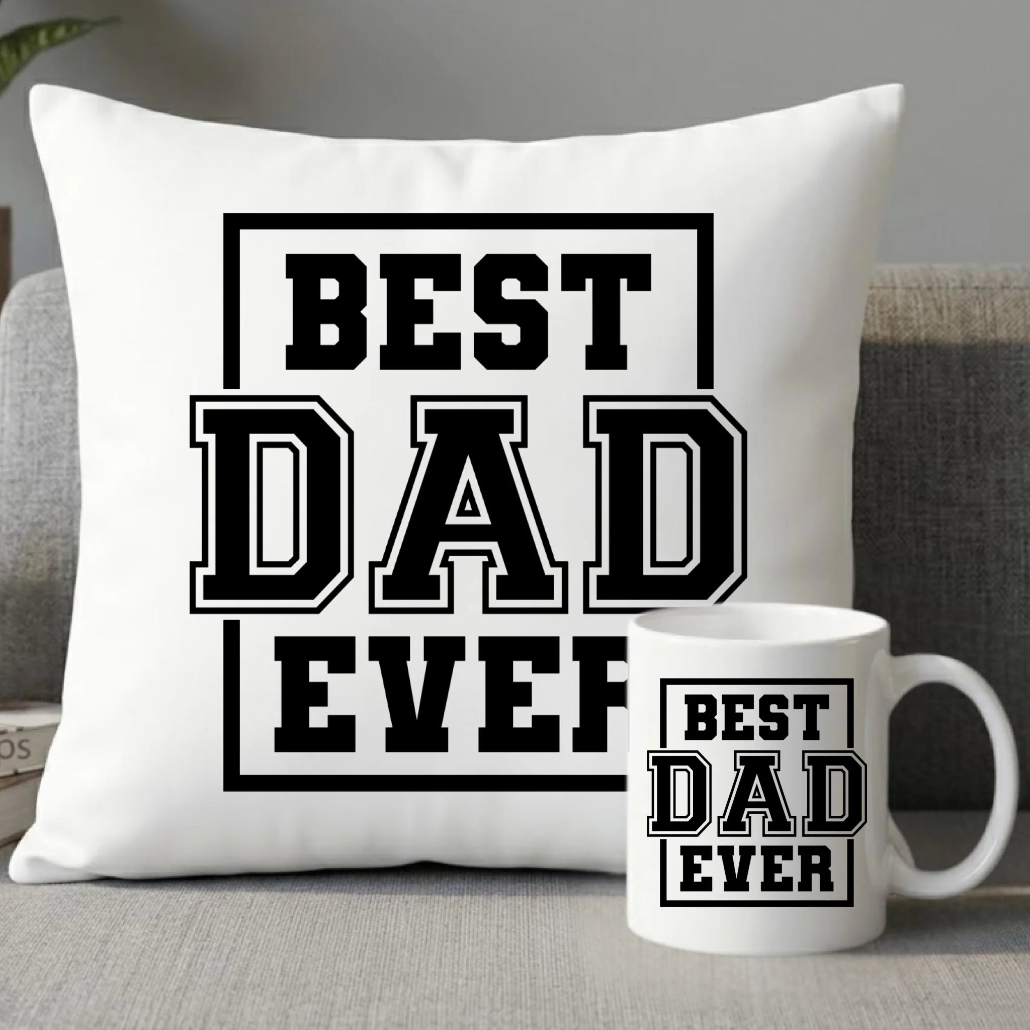 Zestaw poduszka i kubek dla taty - Best dad ever DT27 - StoryCups.pl