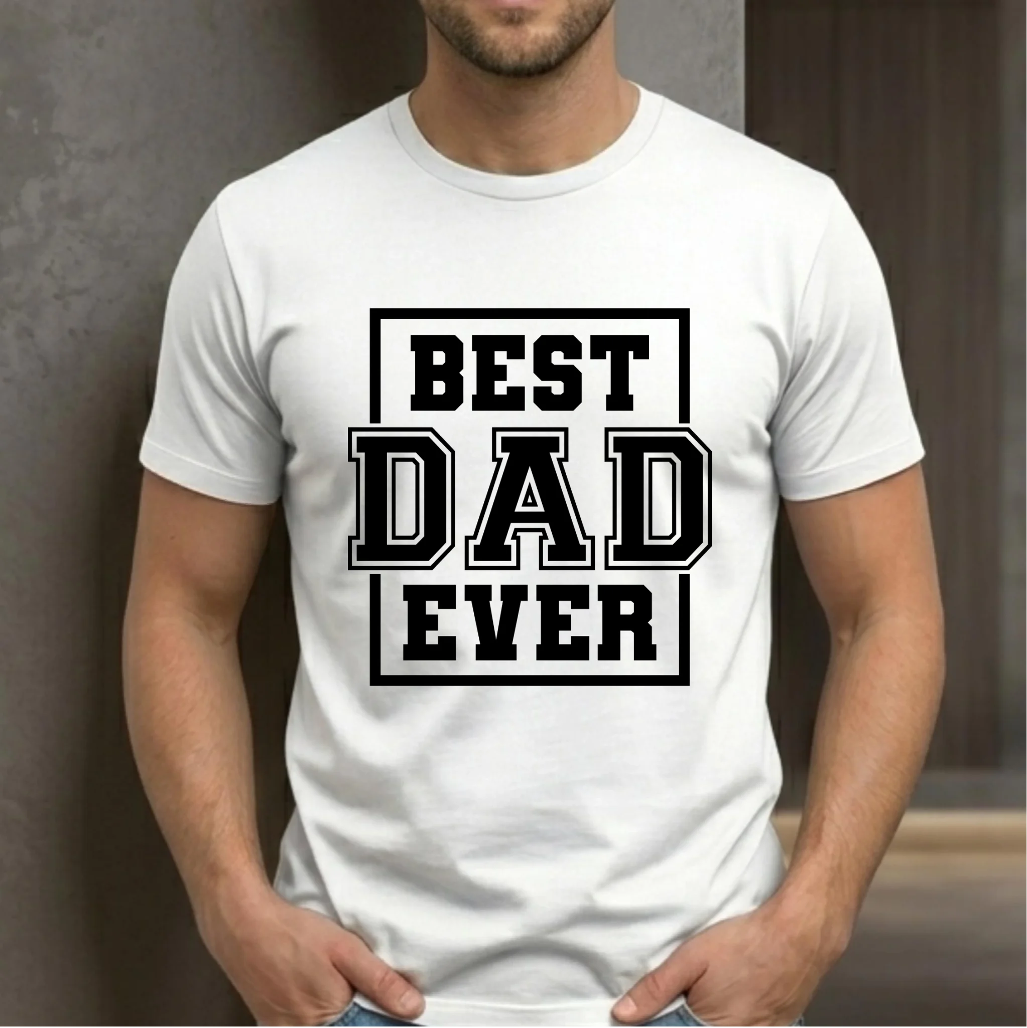 Koszulka dla taty - Best dad ever DT27 - StoryCups.pl