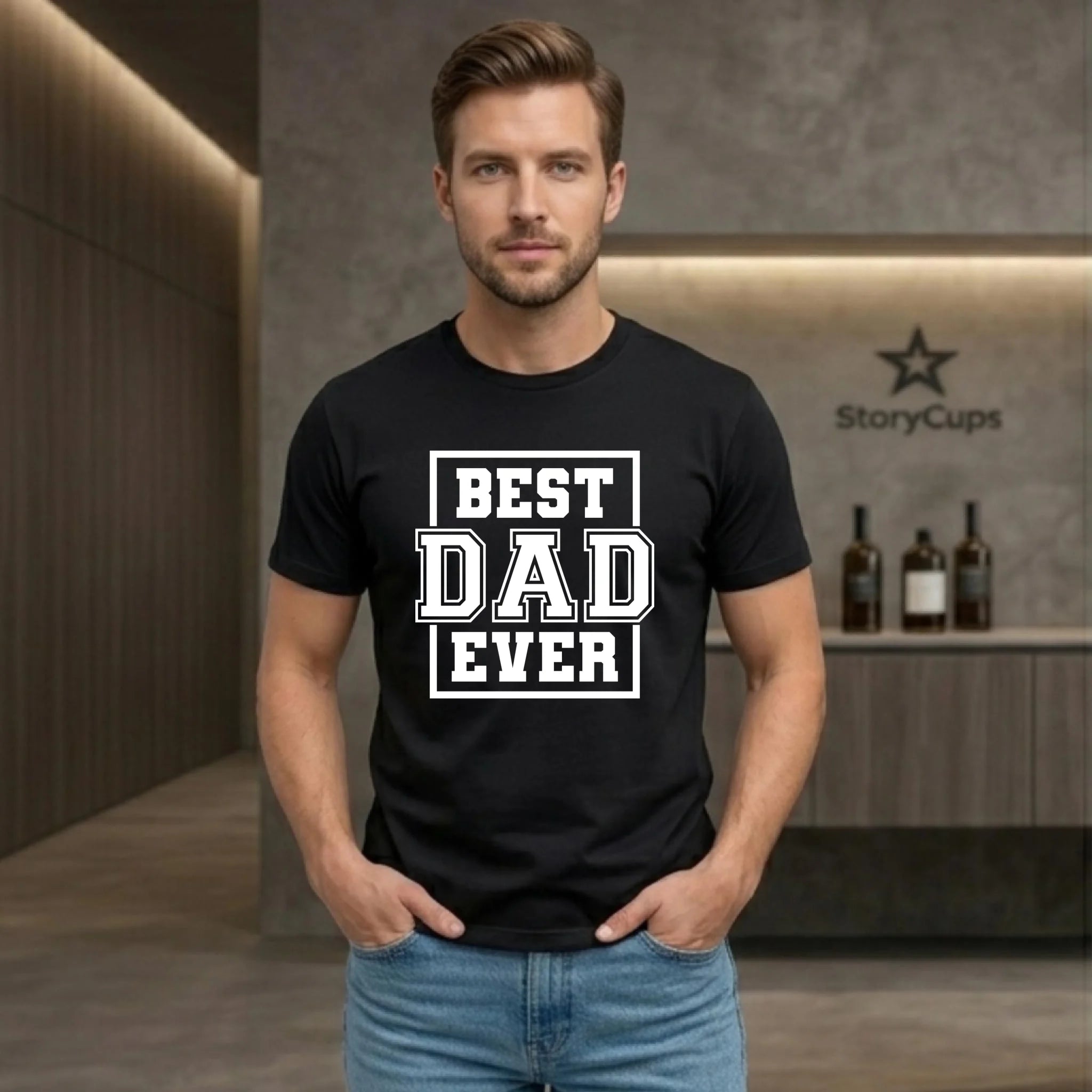 Koszulka dla taty - Best dad ever DT27 - StoryCups.pl