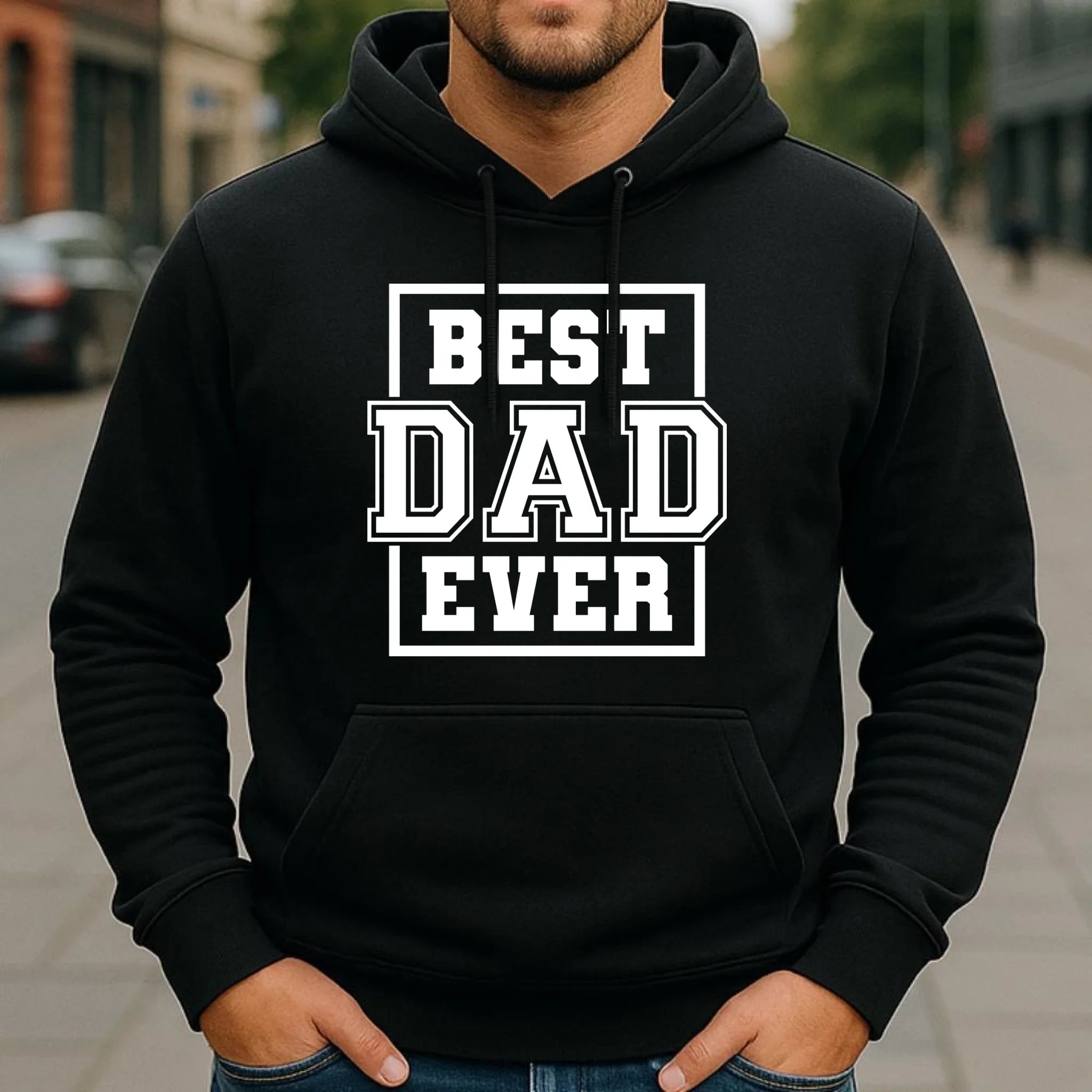 Bluza z kapturem dla taty - Best dad ever DT27 - StoryCups.pl