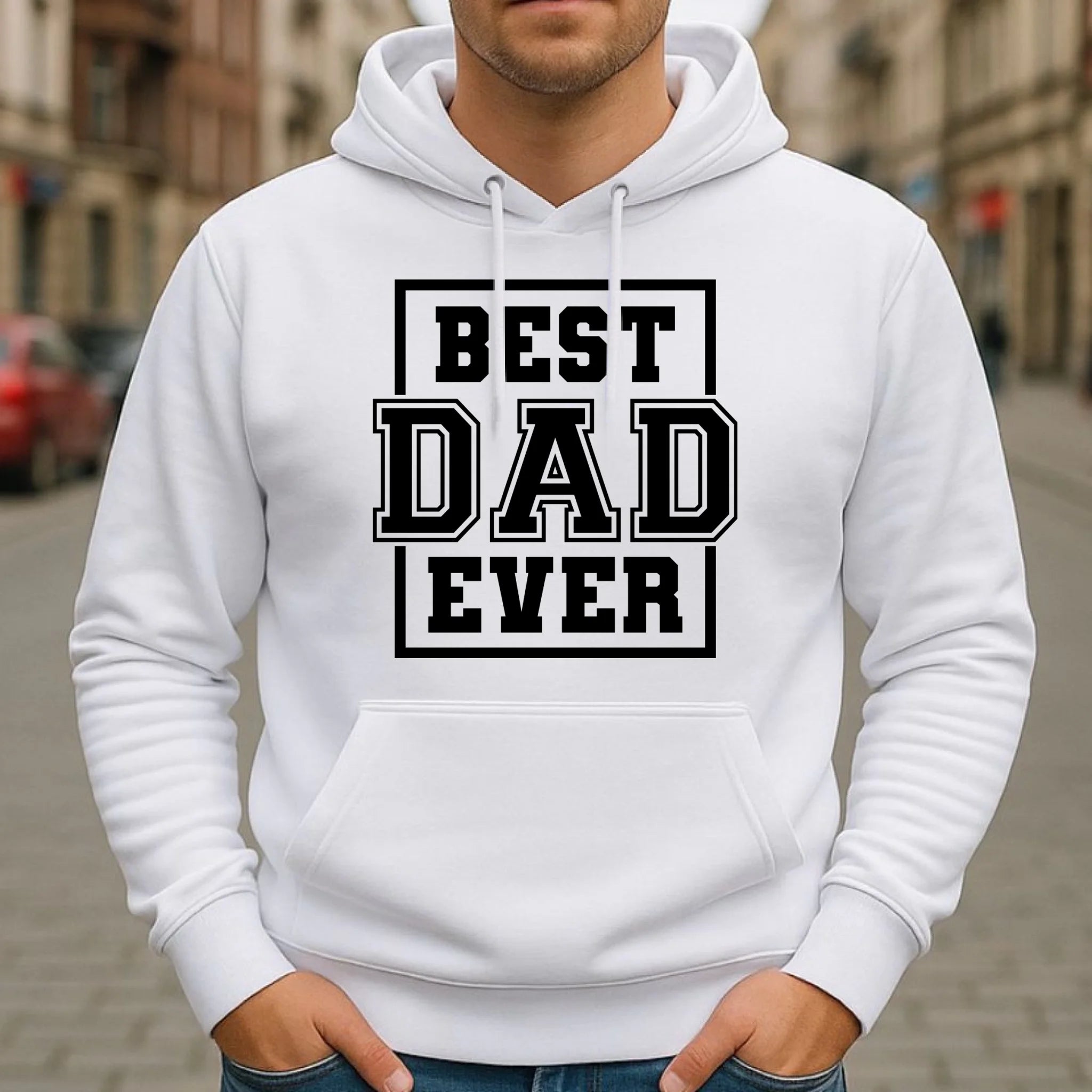 Bluza z kapturem dla taty - Best dad ever DT27 - StoryCups.pl