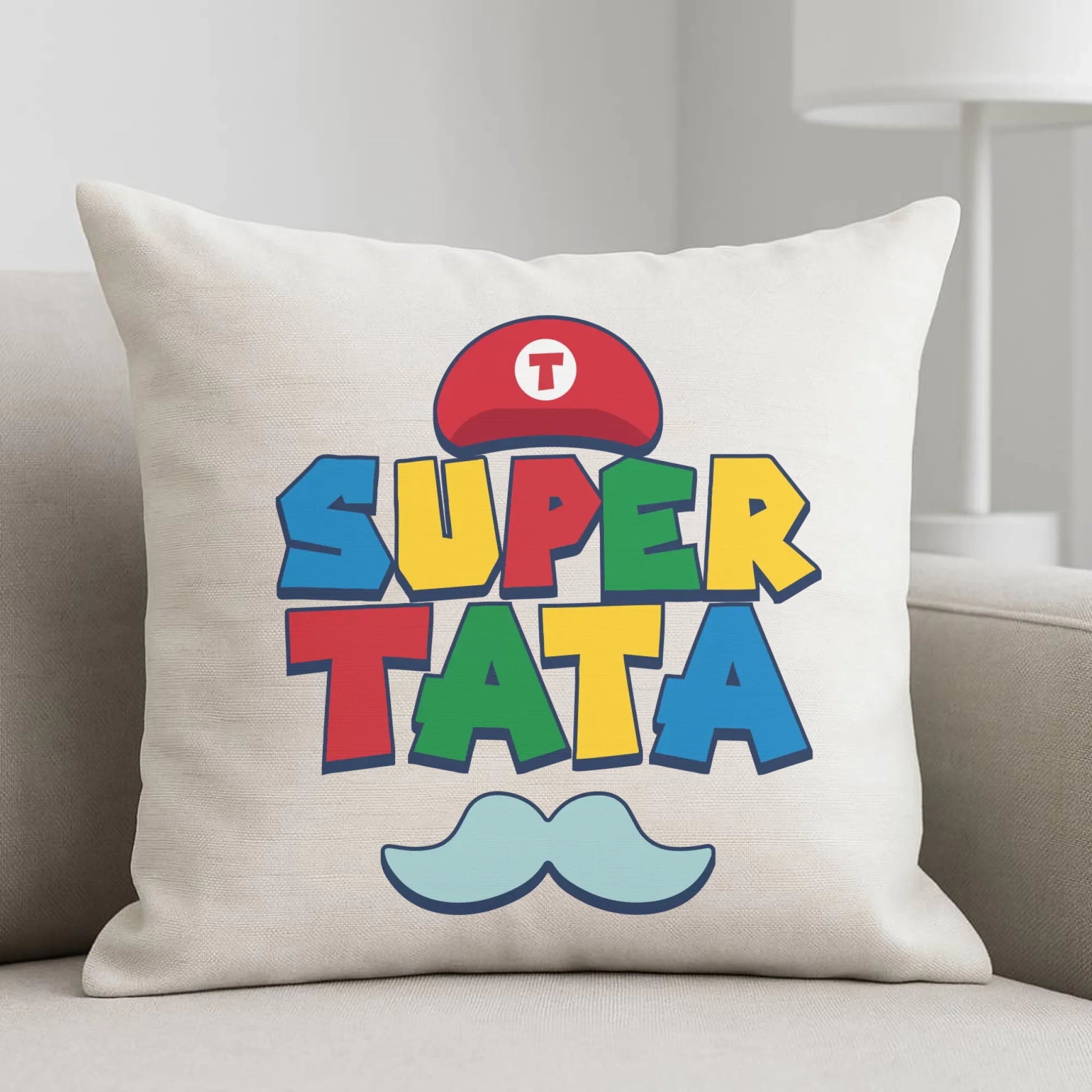 Poduszka dla taty - Super Tata w stylu Mario DT28 - StoryCups.pl