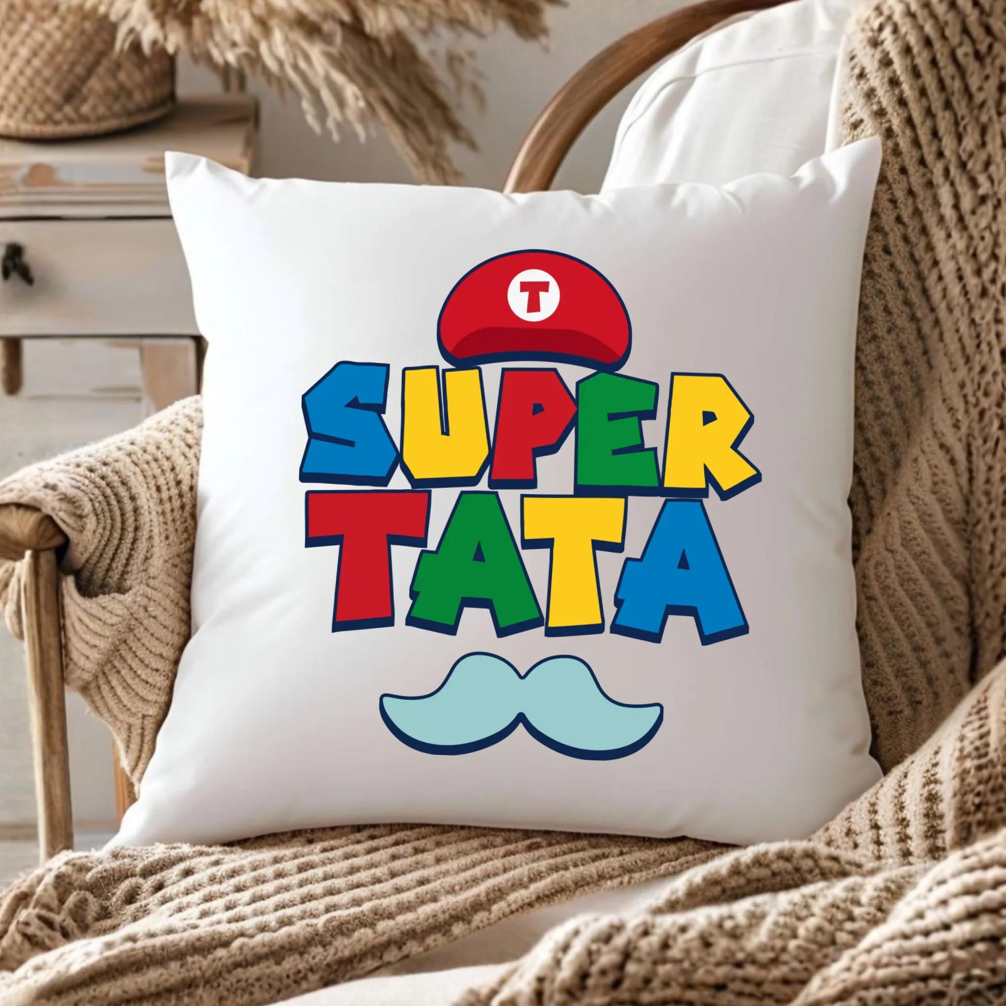 Poduszka dla taty - Super Tata w stylu Mario DT28 - StoryCups.pl