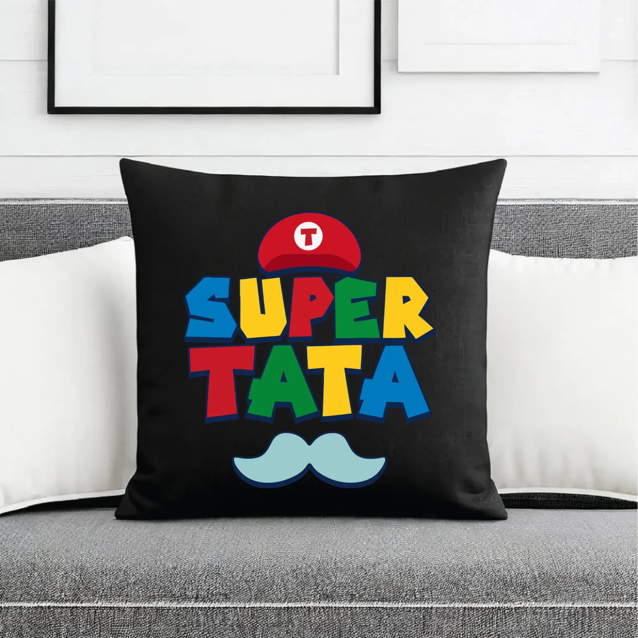 Poduszka dekoracyjna dla taty - Super Tata w stylu Mario DT28 - StoryCups.pl