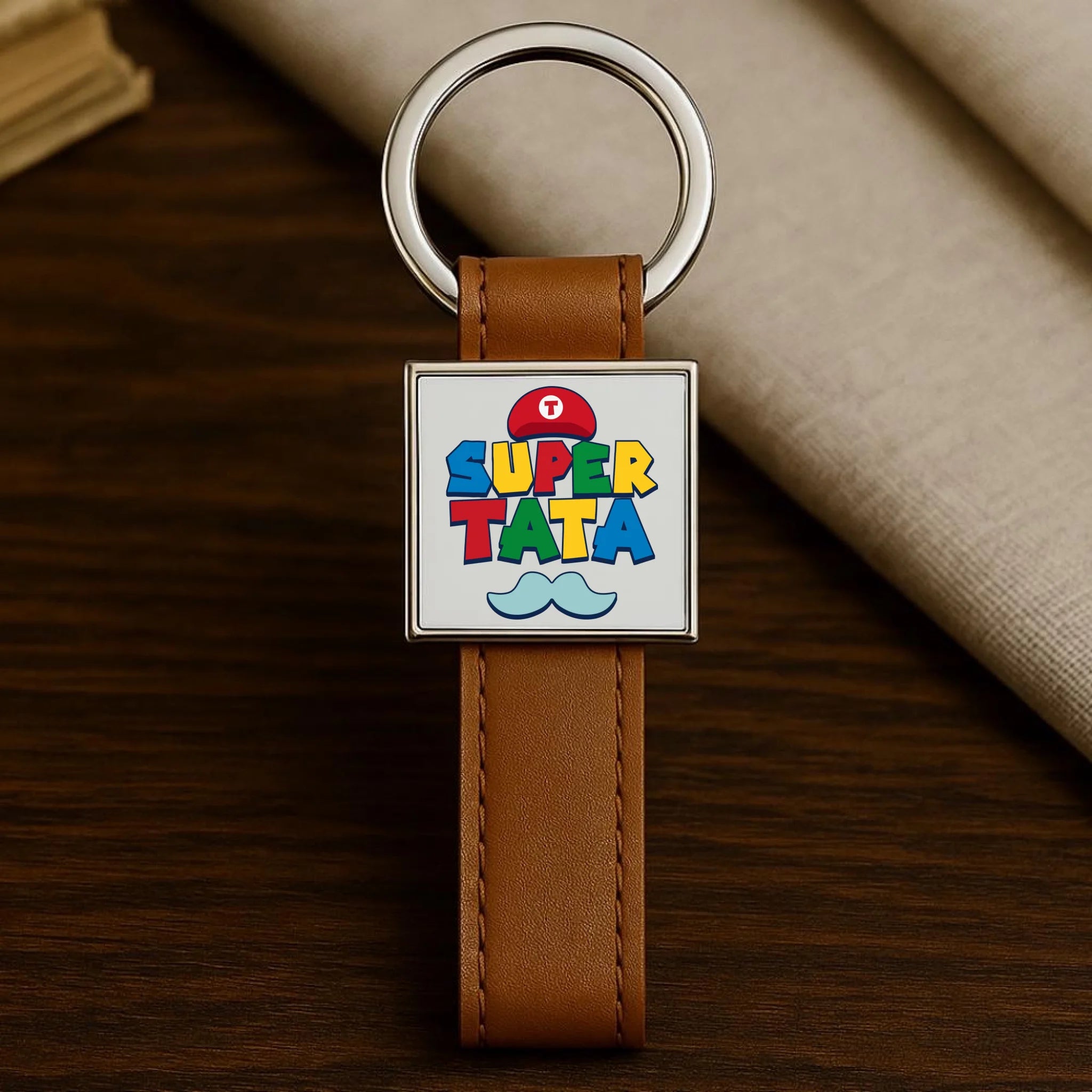 Brelok dla taty - Super Tata w stylu Mario DT28 - StoryCups.pl
